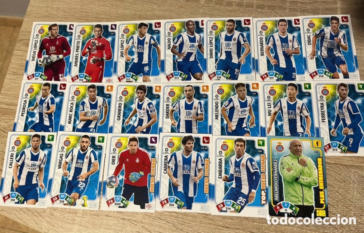 Football Stickers: ESPANYOL ESPA&Ntilde;OL ADRENALYN 2019 2020 19 20 LOTE SET