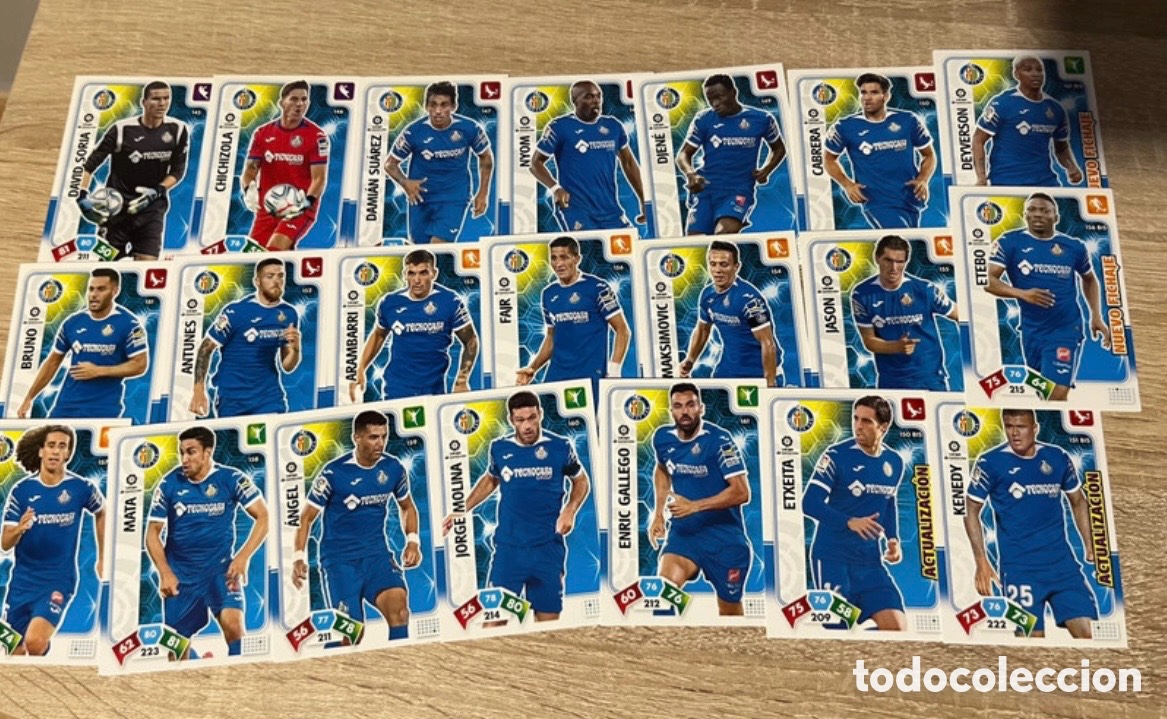 Football Stickers: GETAFE ADRENALYN 2019 2020 19 20 LOTE SET