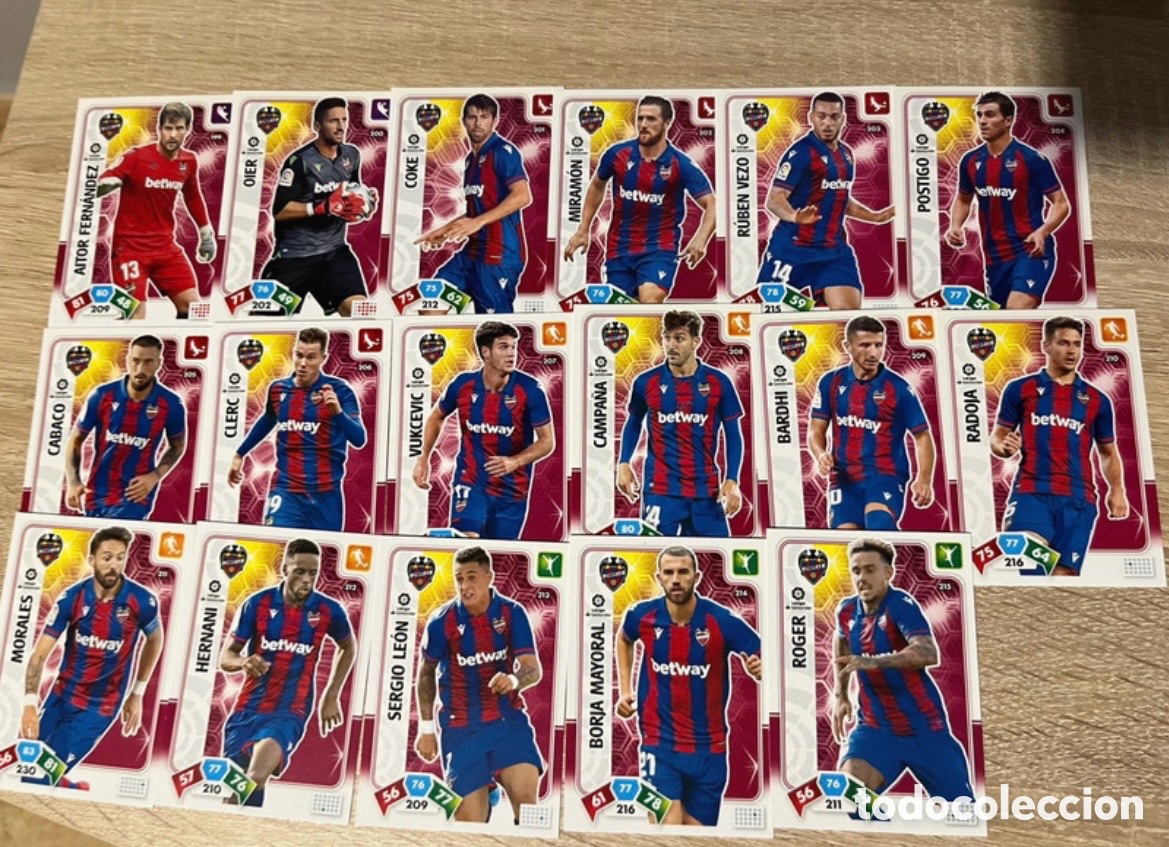 Football Stickers: LEVANTE ADRENALYN 2019 2020 19 20 LOTE SET