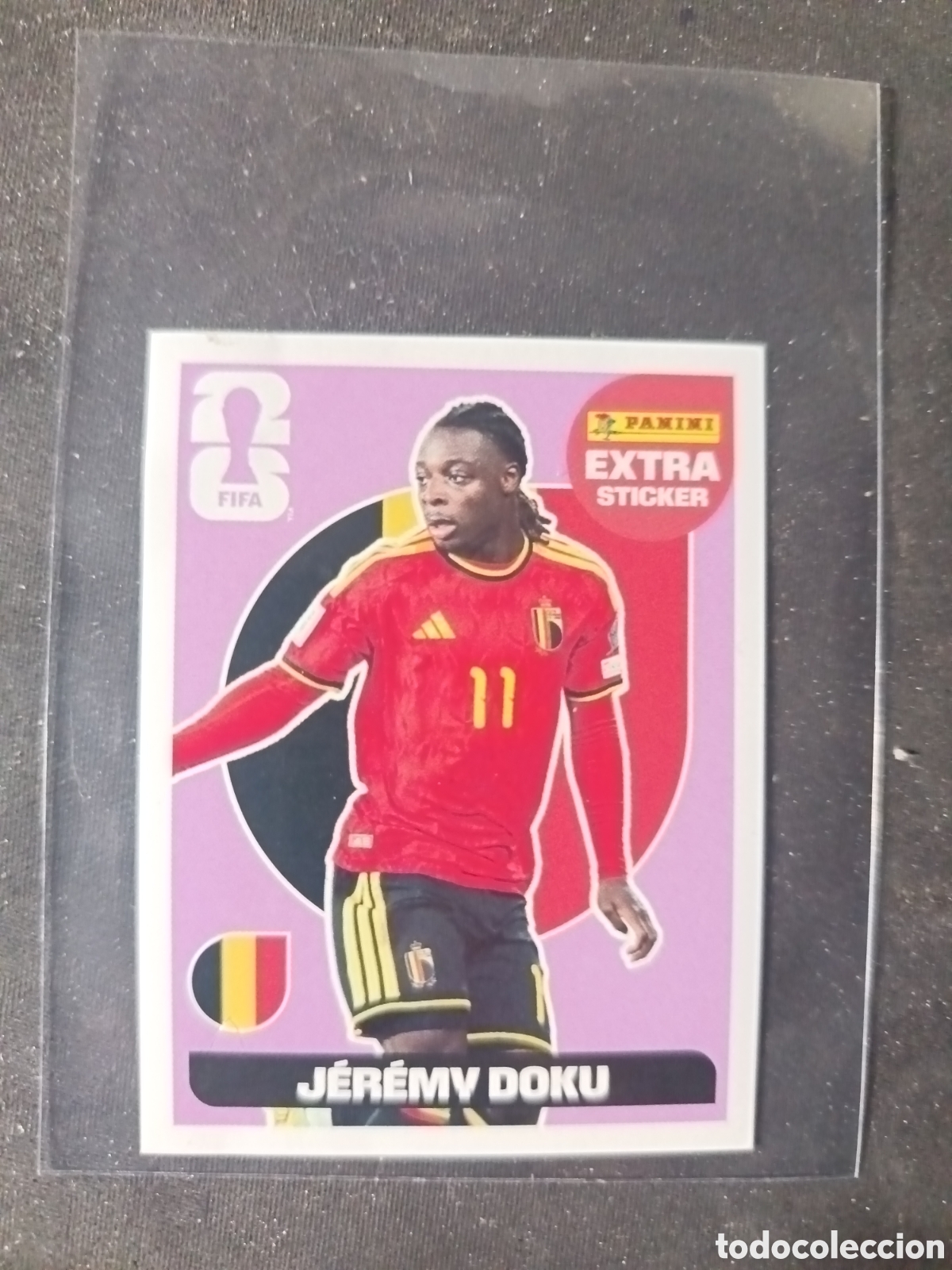 Cromos de f&uacute;tbol: EXTRA sticker Jeremy Doku MUNDIAL FIFA WORLD CUP 2026 STICKER PANINI