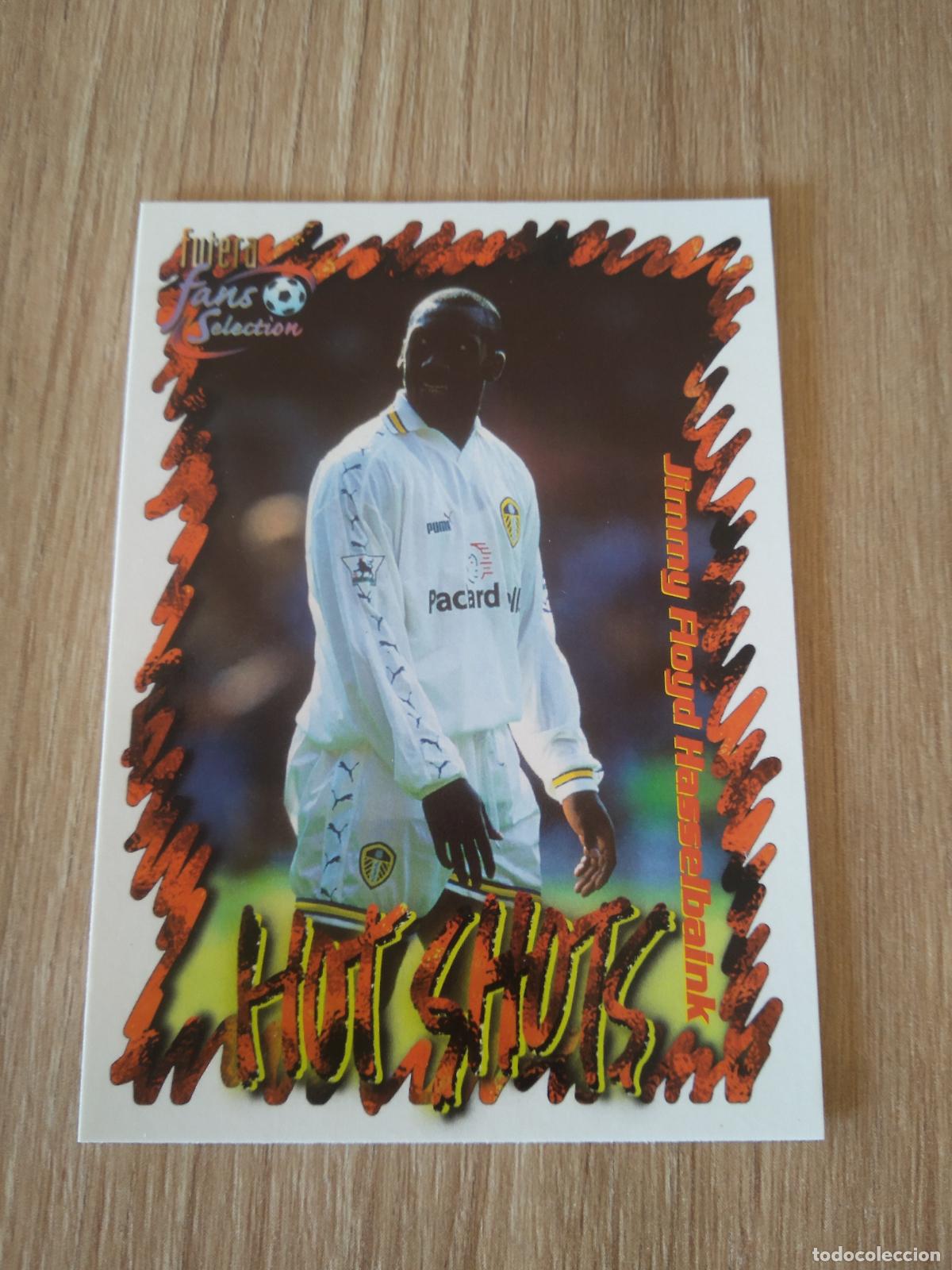 Cromos de f&uacute;tbol: 49 JIMMY FLOYD HASSELBAINK CROMO FUTBOL Futera Leeds United Fans' Selection 1999