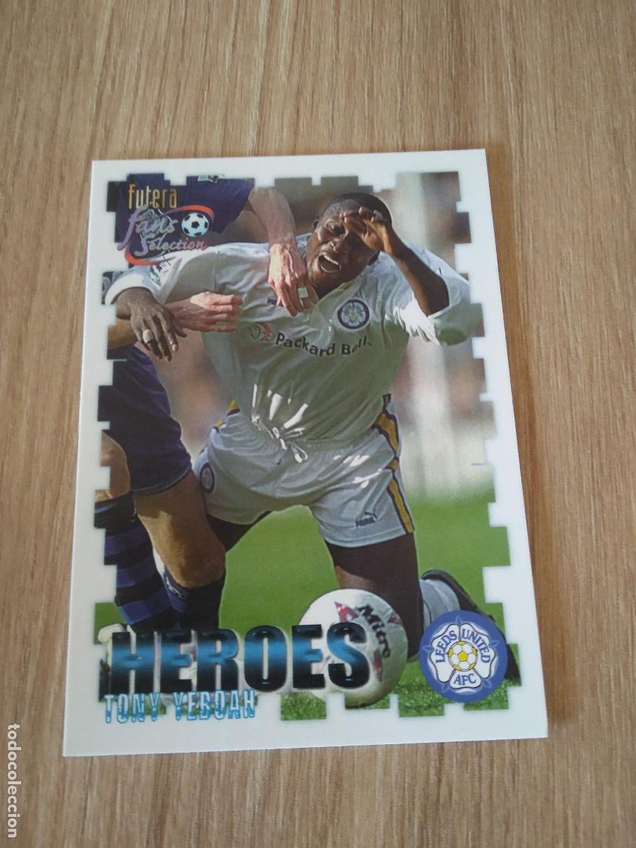 Cromos de f&uacute;tbol: 60 TONY YEBOAH CROMO FUTBOL Futera Leeds United Fans' Selection 1999