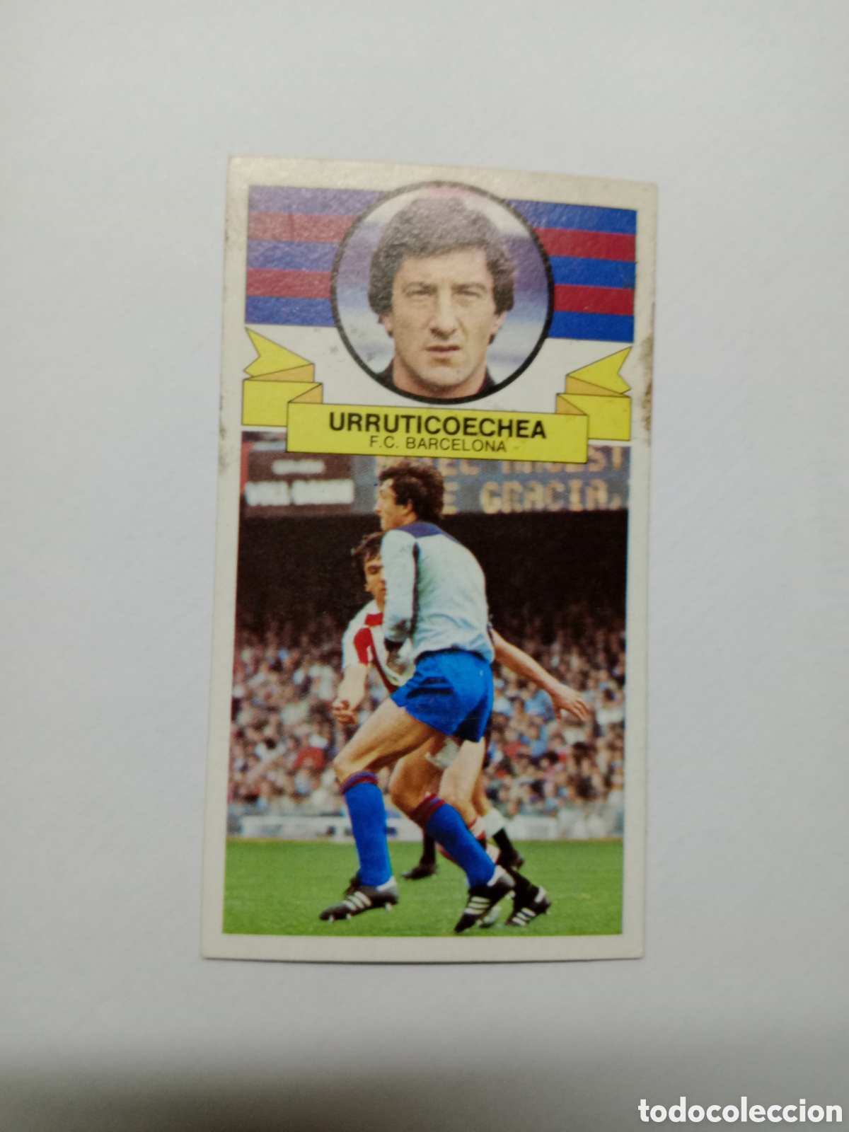 Cromos de f&uacute;tbol: 85-86 ESTE CROMO NUEVO NUNCA PEGADO EN REGULAR ESTADO URRUTICOECHEA