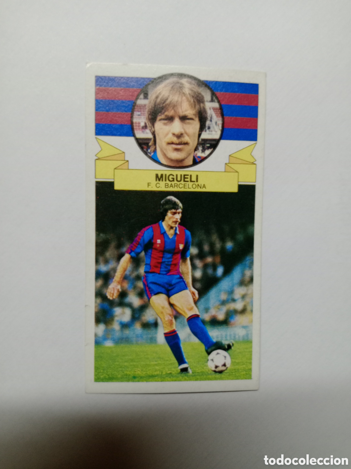 Cromos de f&uacute;tbol: 85-86 ESTE CROMO NUEVO NUNCA PEGADO EN REGULAR ESTADO MIGUELI