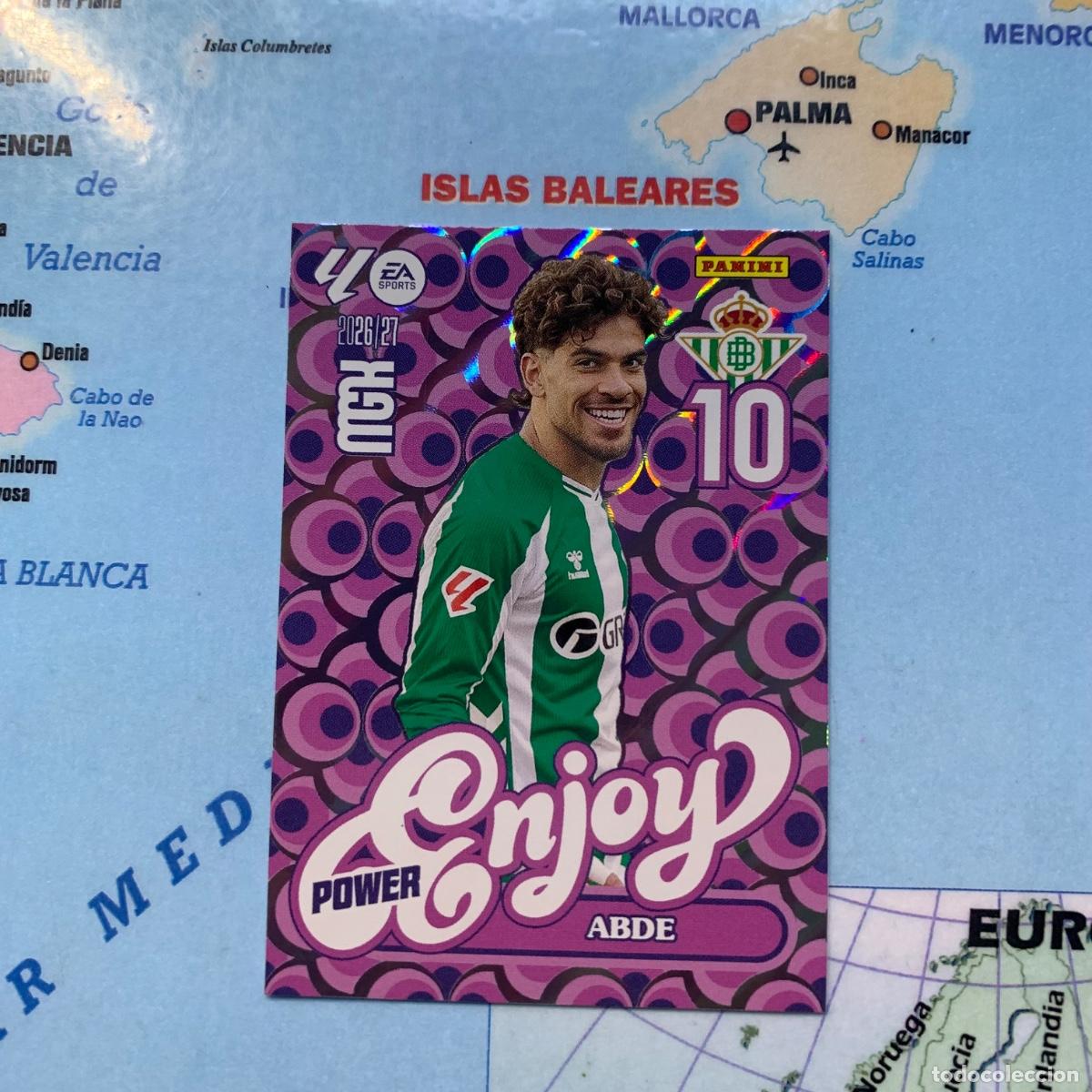 Cromos de f&uacute;tbol: Abde serie enjoy power n&uacute;mero P379 del Betis megacracks 26-27 2026-2027