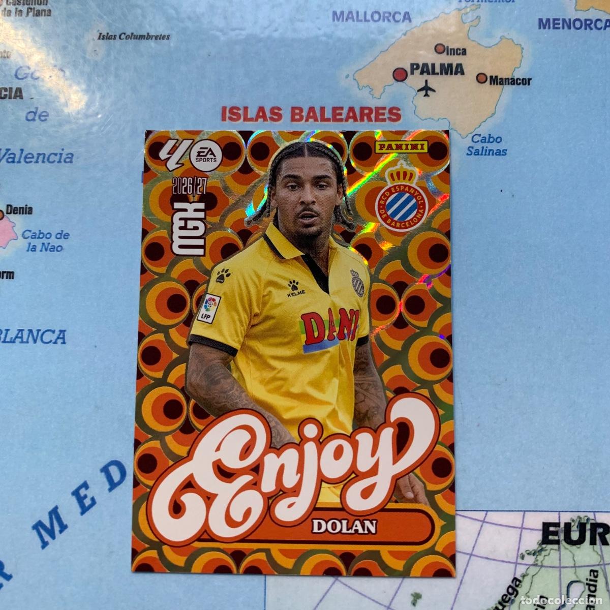Cromos de f&uacute;tbol: Dolan serie enjoy power n&uacute;mero 382 del Espa&ntilde;ol megacracks 26-27 2026-2027
