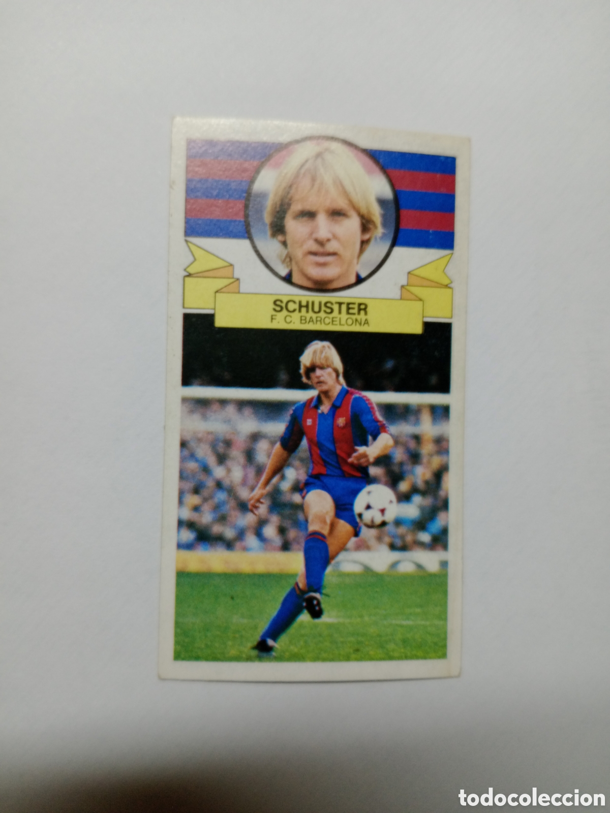 Cromos de f&uacute;tbol: 85-86 ESTE CROMO NUEVO NUNCA PEGADO EN BUEN ESTADO SCHUSTER