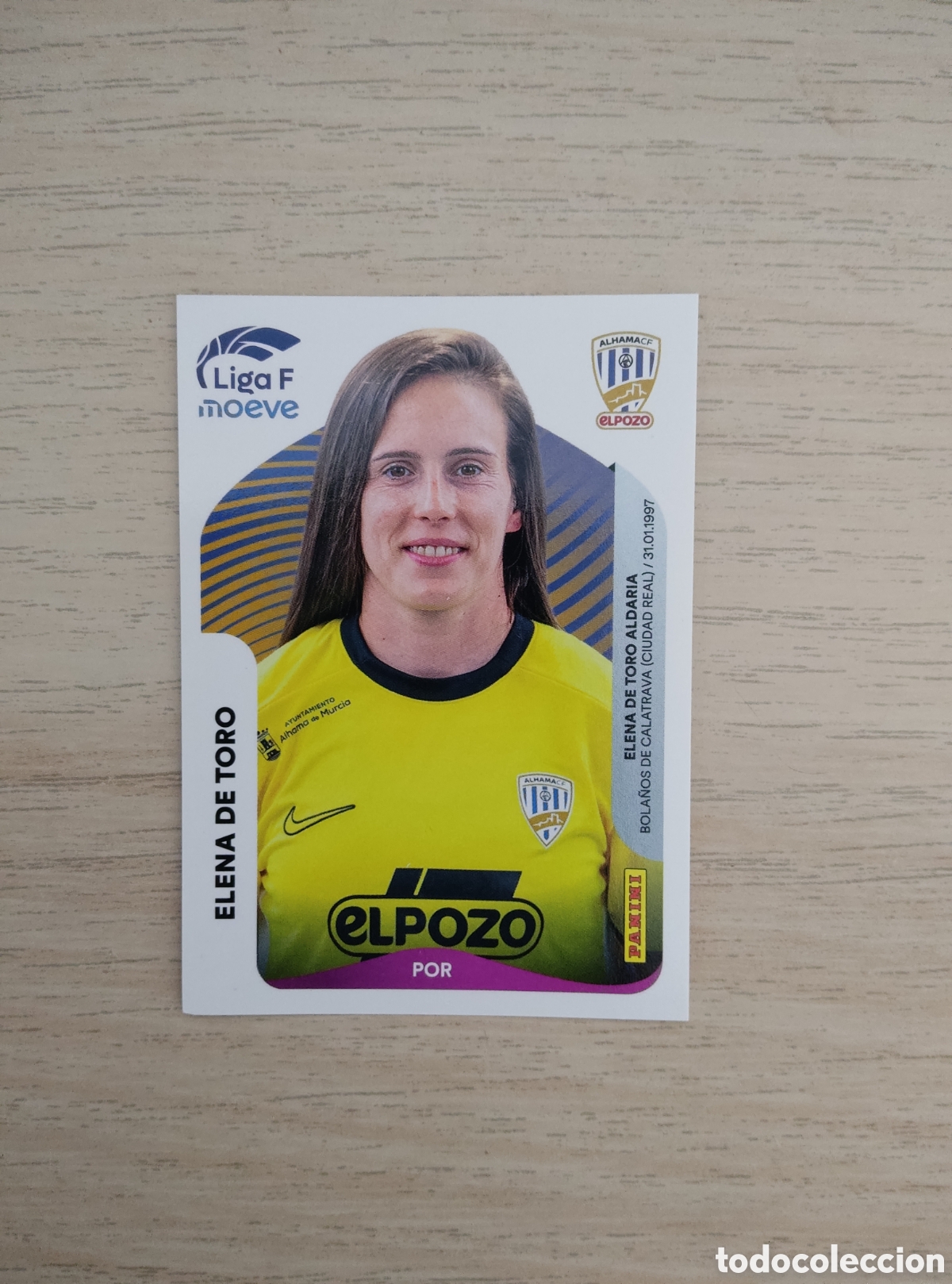 Cromos de f&uacute;tbol: 4 ELENA DE TORO ALHAMA CF ELPOZO LIGA F 2025 2026