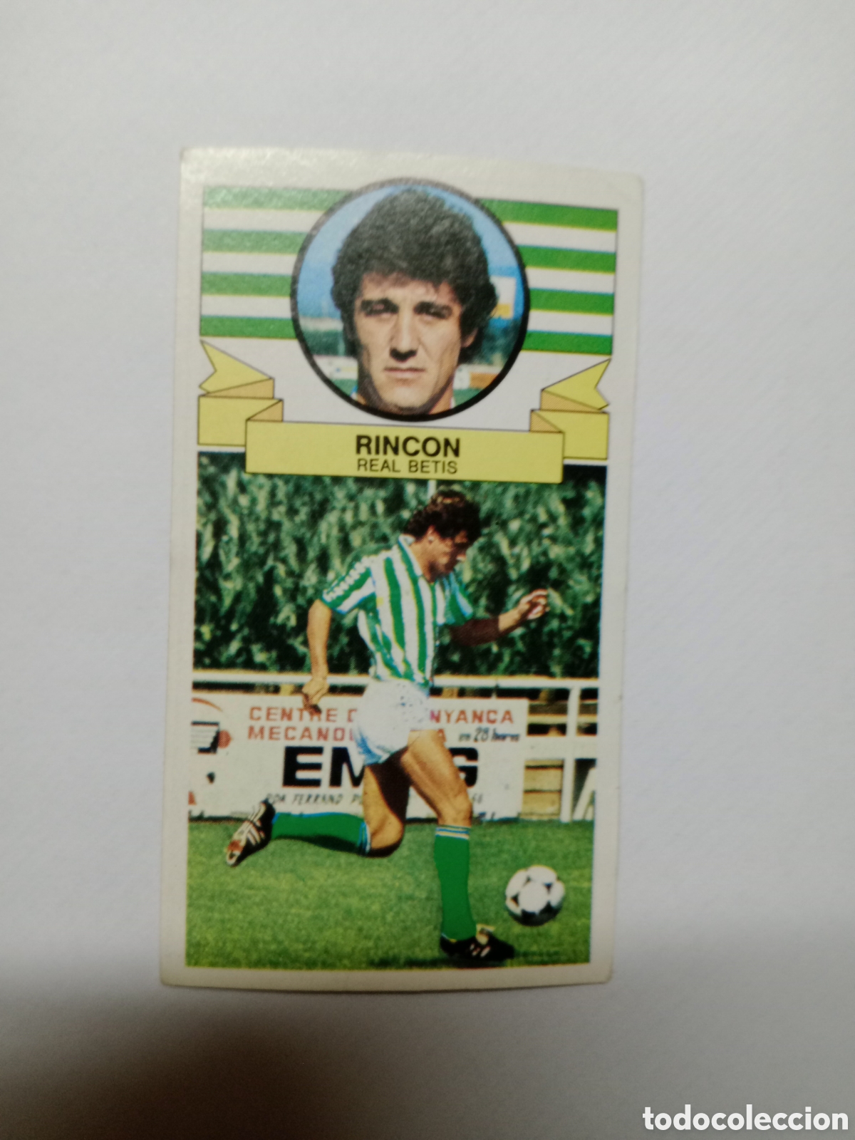 Cromos de f&uacute;tbol: 85-86 ESTE CROMO NUEVO NUNCA PEGADO EN BUEN ESTADO RINCON