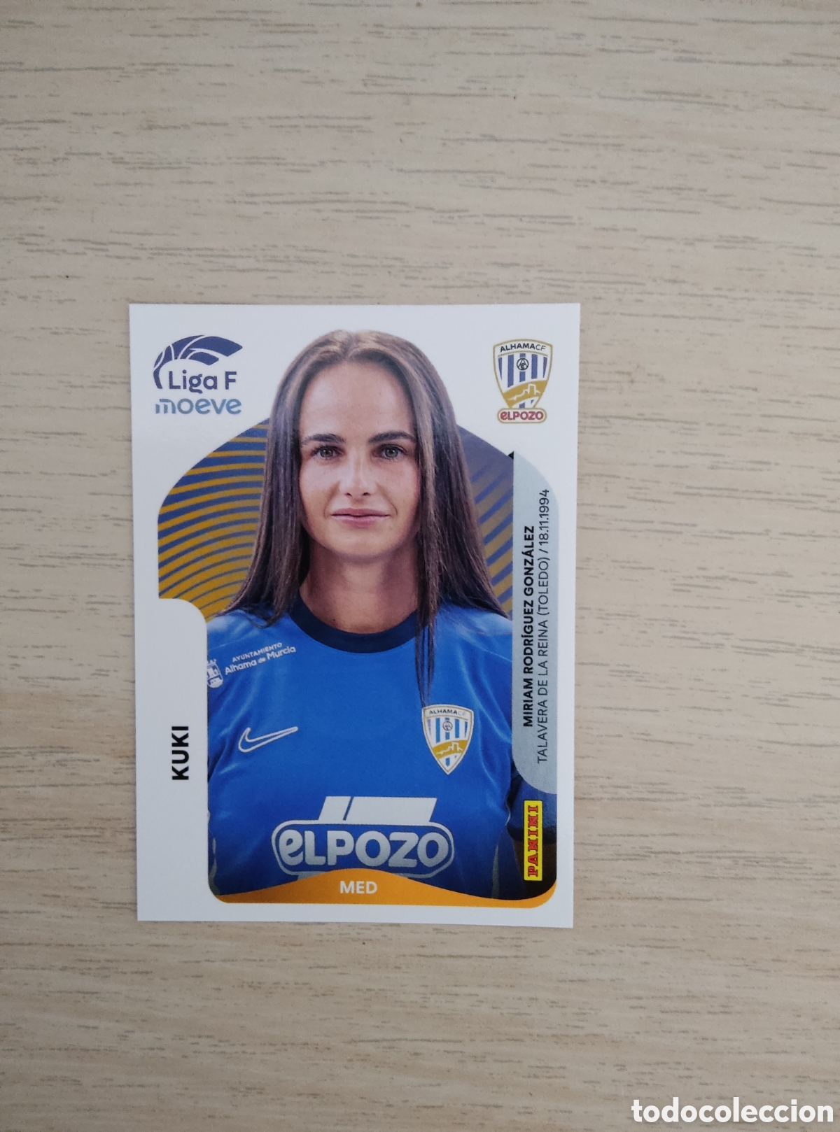 Cromos de f&uacute;tbol: 16 A KUKI ALHAMA CF ELPOZO LIGA F 2025 2026