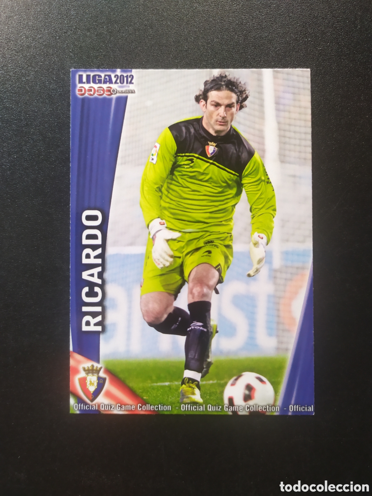Cromos de f&uacute;tbol: Mundicromo fichas Liga 2011 2012 11 12 Ricardo n&deg; 220 Osasuna