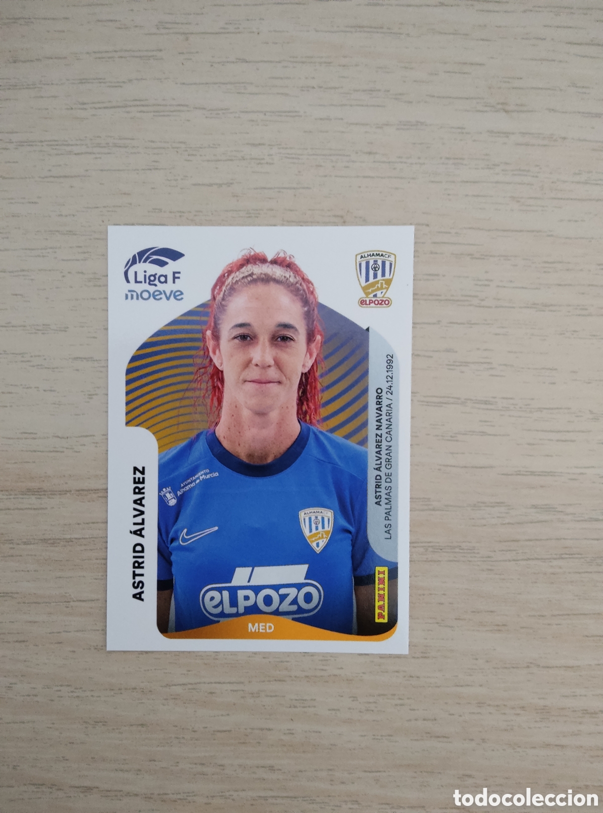 Cromos de f&uacute;tbol: 17 ASTRID ALVAREZ ALHAMA CF ELPOZO LIGA F 2025 2026