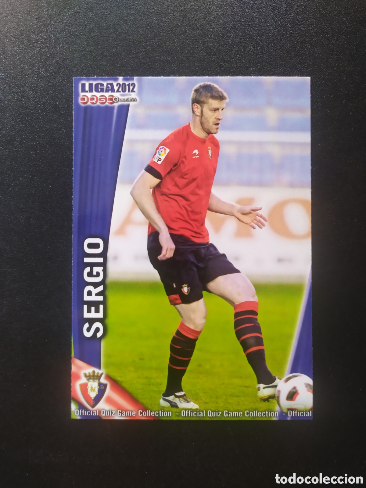 Cromos de f&uacute;tbol: Mundicromo fichas Liga 2011 2012 11 12 Sergio n&deg; 224 Osasuna
