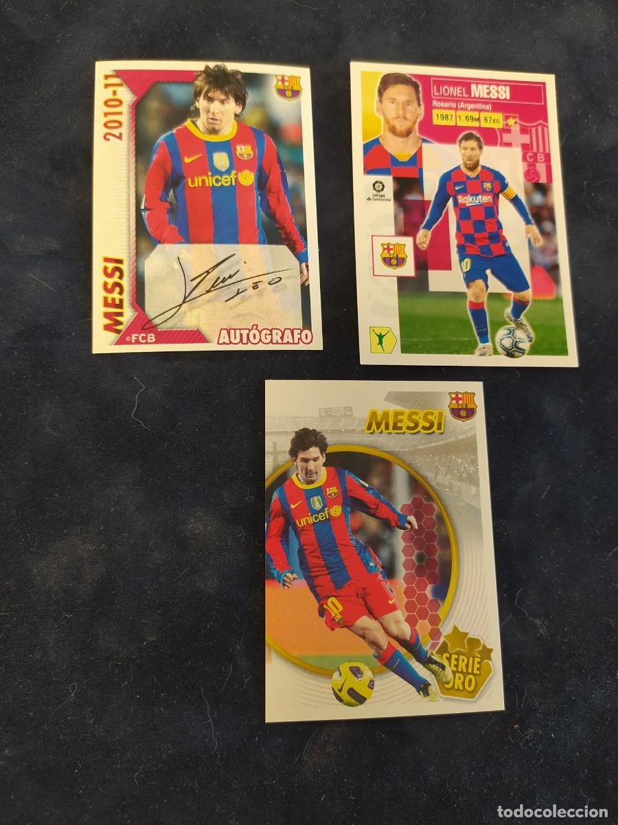 Cromos de f&uacute;tbol: LOTE CROMOS MESSI AUTOGRAFO,F.C BARCELONA 2010-11-CROMO FUTBOL PANINI-FIRMA MESSI