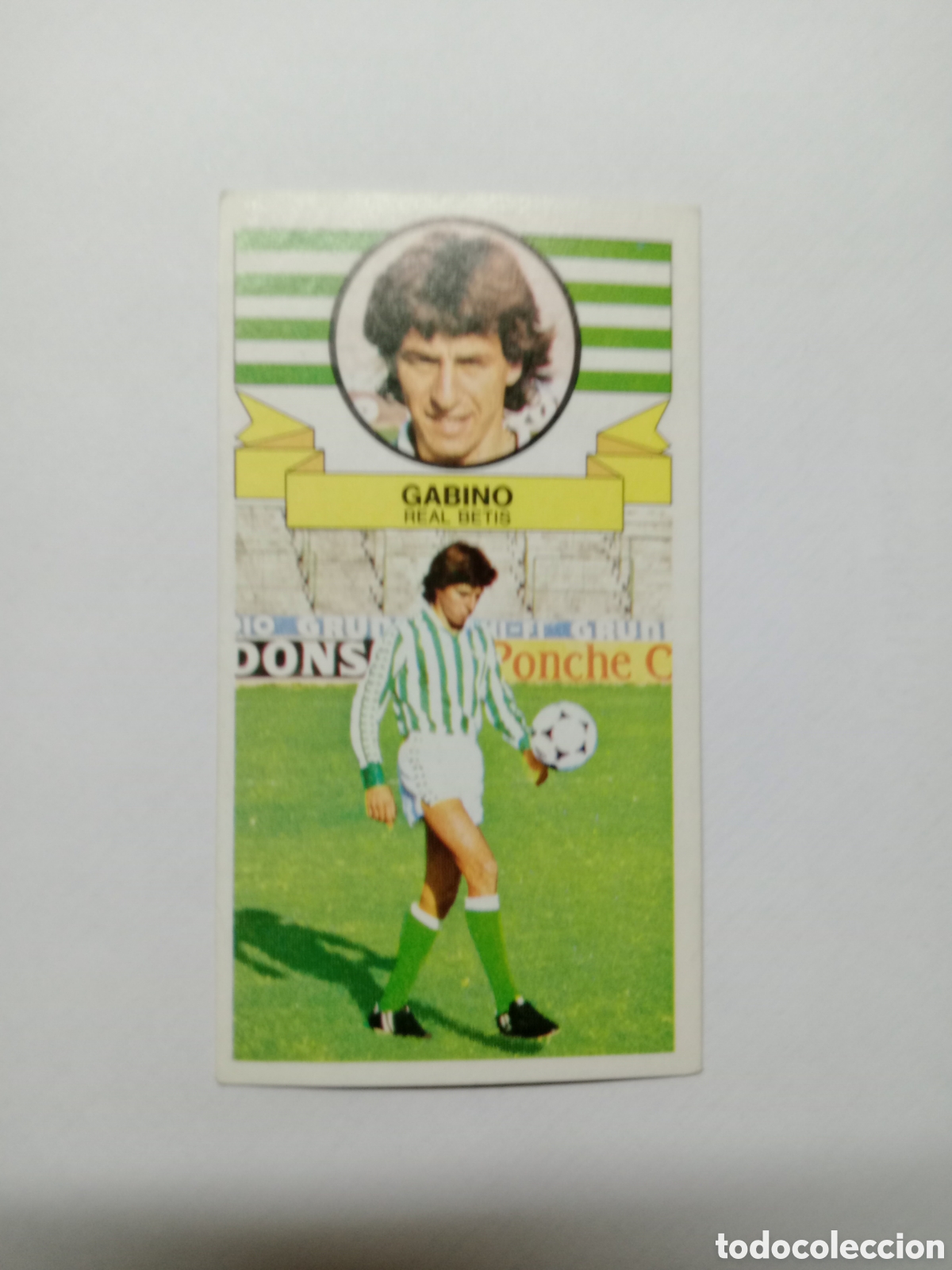 Cromos de f&uacute;tbol: 85-86 ESTE CROMO NUEVO NUNCA PEGADO EN BUEN ESTADO GABINO