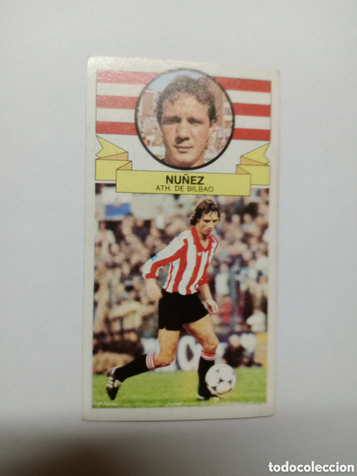 Cromos de f&uacute;tbol: 85-86 ESTE CROMO NUEVO NUNCA PEGADO EN BUEN ESTADO NU&Ntilde;EZ