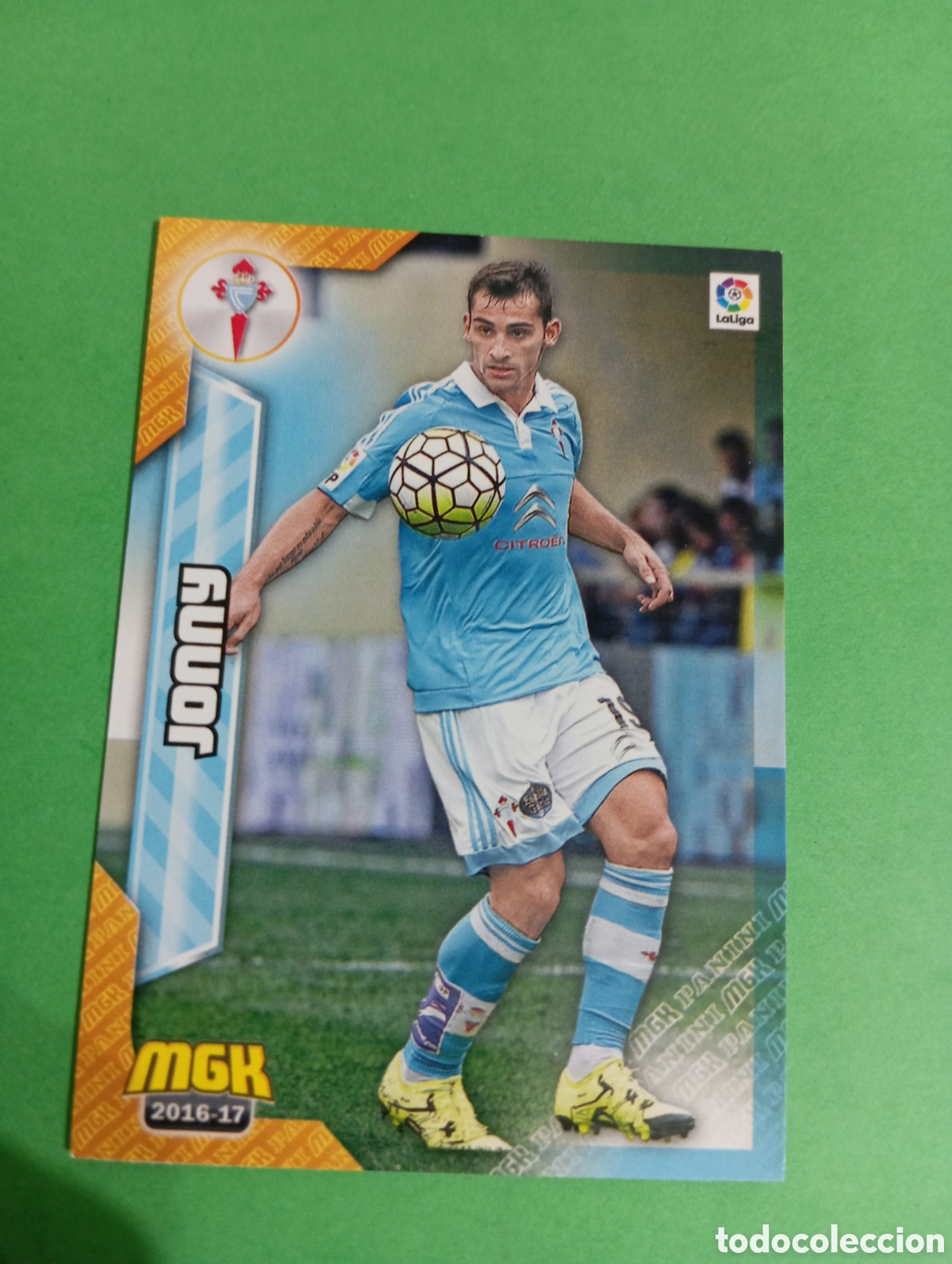 Cromos de f&uacute;tbol: Jonny Celta de Vigo n&deg;144 / PANINI MEGACRACKS 2016/2017