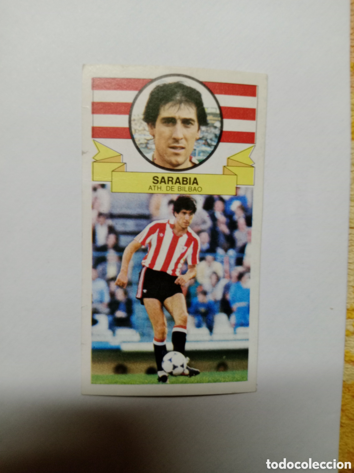Cromos de f&uacute;tbol: 85-86 ESTE CROMO NUEVO NUNCA PEGADO EN REGULAR ESTADO SARABIA