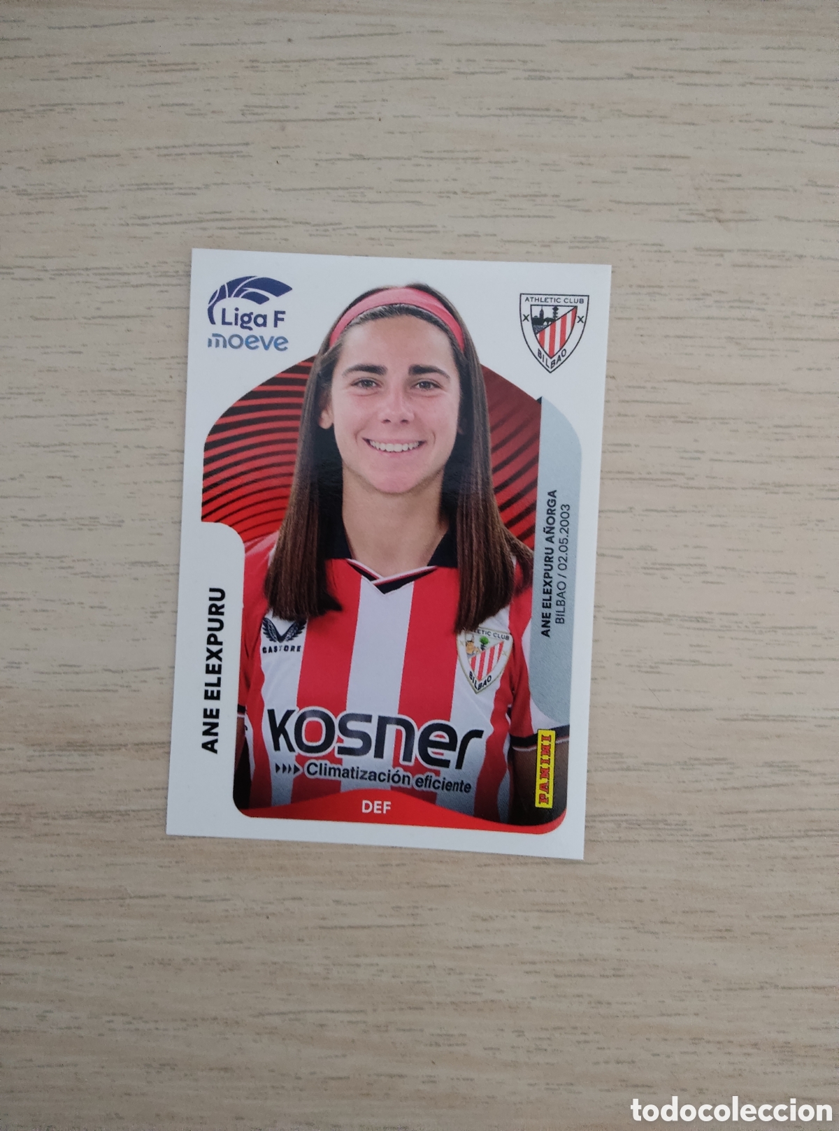 Cromos de f&uacute;tbol: 26 ANE ELEXPURU ATHLETIC CLUB LIGA F 2025 2026