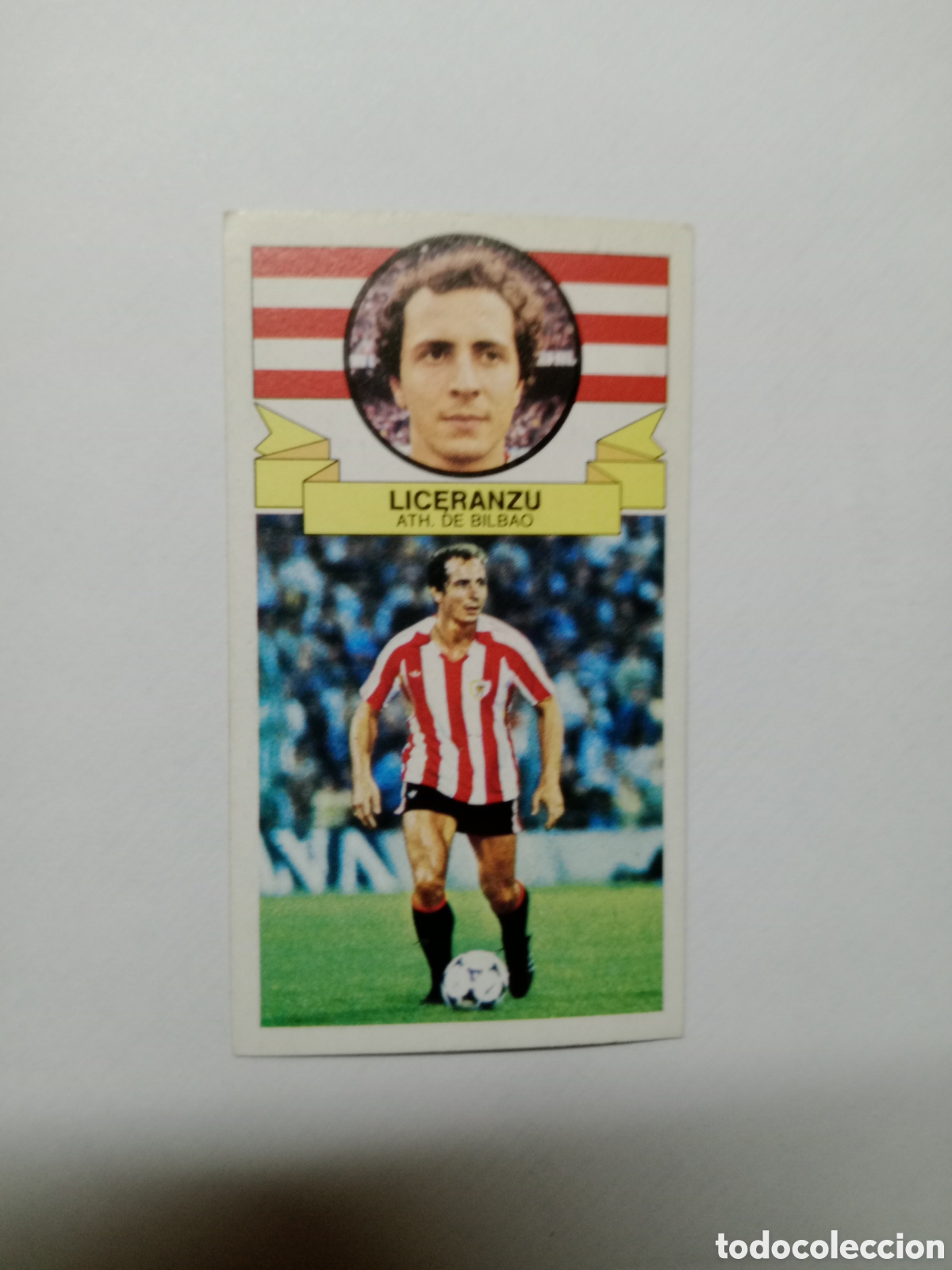 Cromos de f&uacute;tbol: 85-86 ESTE CROMO NUEVO NUNCA PEGADO EN BUEN ESTADO LICERANZU