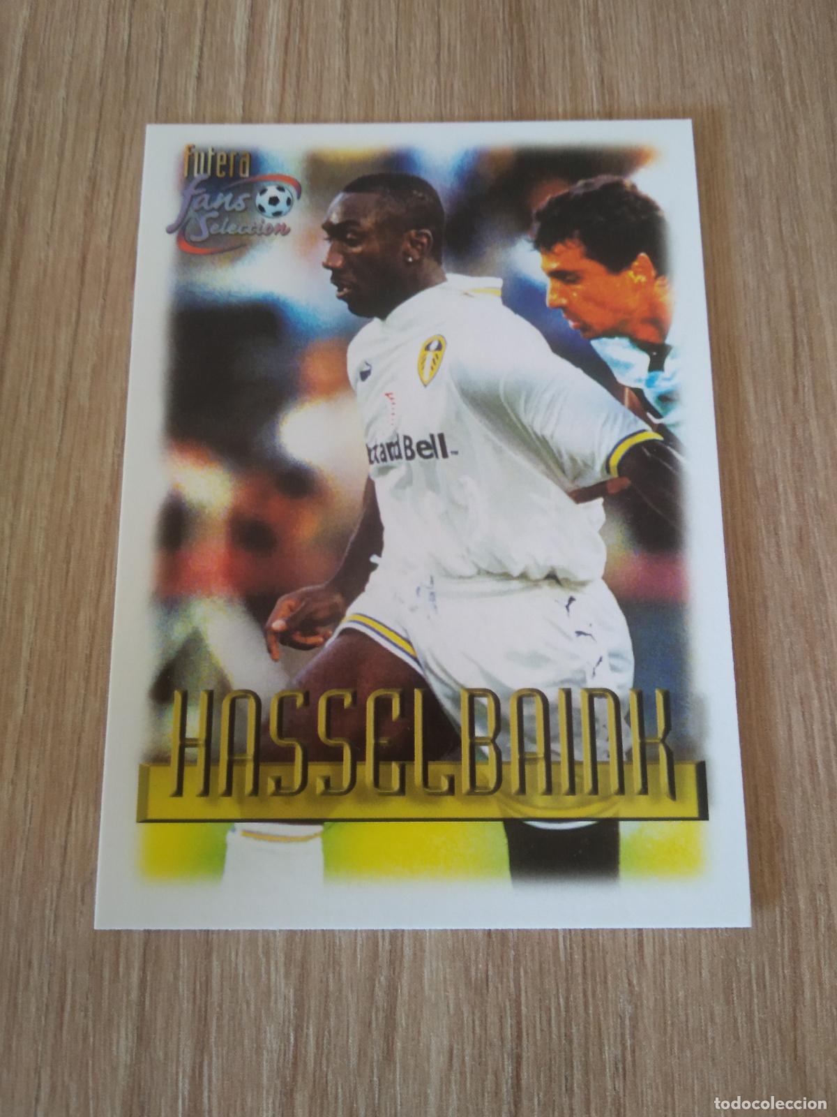 Cromos de f&uacute;tbol: 90 JIMMY FLOYD HASSELBAINK CROMO FUTBOL Futera Leeds United Fans' Selection 1999