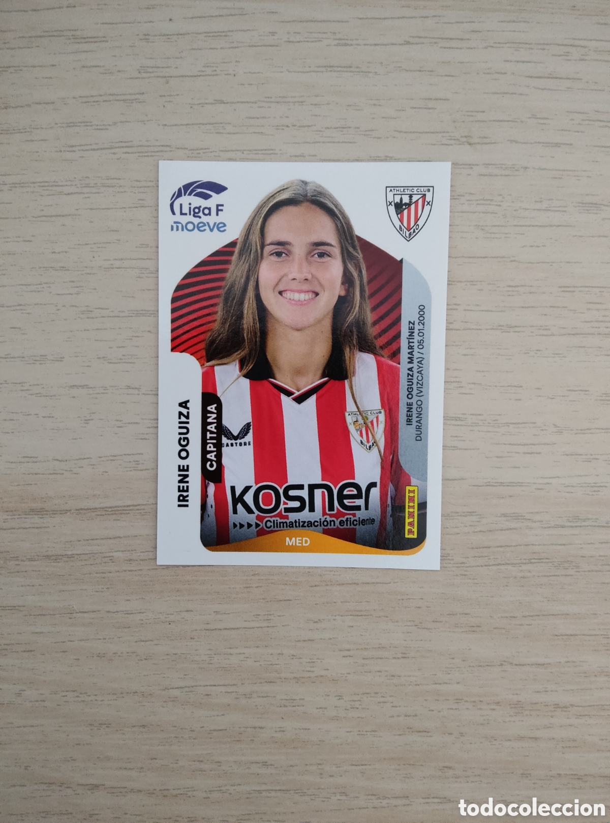 Cromos de f&uacute;tbol: 32 IRENE OGUIZA ATHLETIC CLUB LIGA F 2025 2026