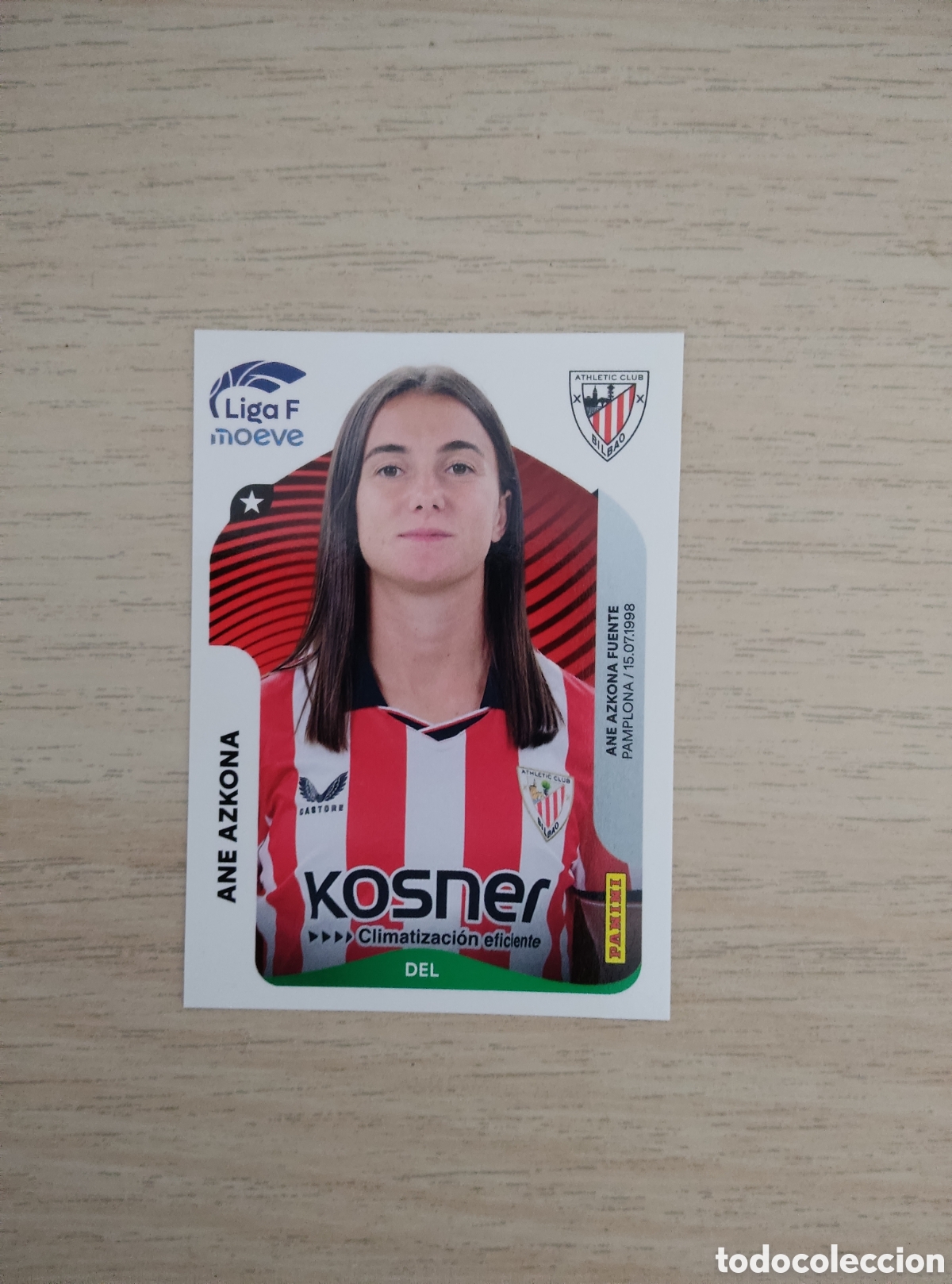 Cromos de f&uacute;tbol: 36 ANE AZKONA ATHLETIC CLUB LIGA F 2025 2026
