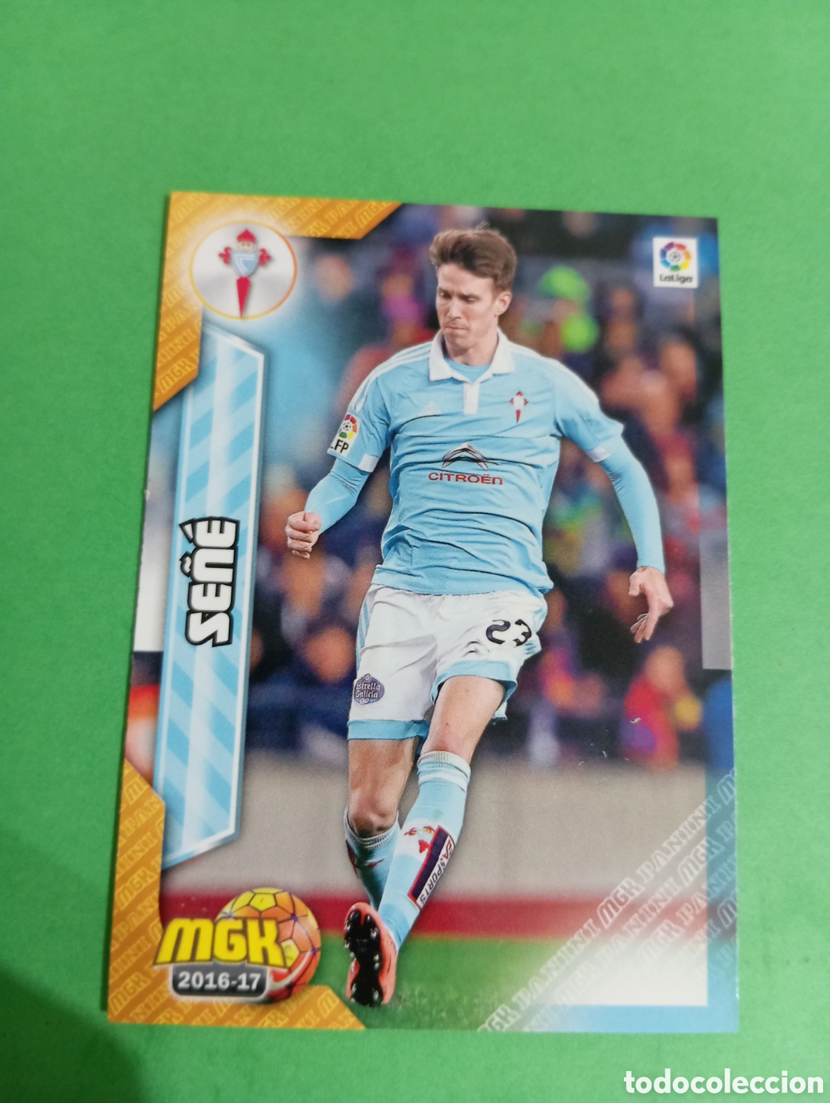Cromos de f&uacute;tbol: Se&ntilde;&eacute; Celta de Vigo n&deg;149 / PANINI MEGACRACKS 2016/2017