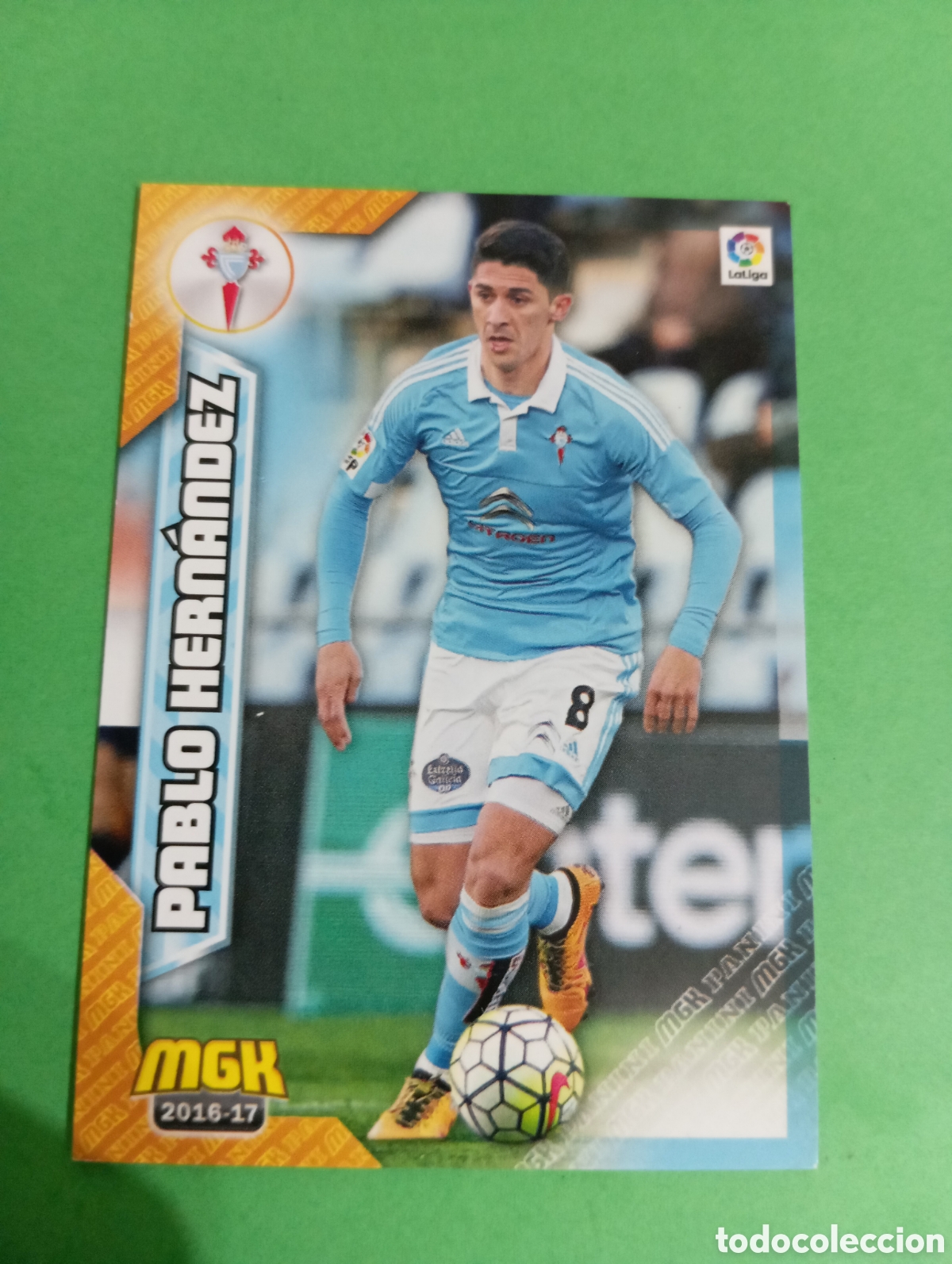 Cromos de Futebol: Pablo Hern&aacute;ndez Celta de Vigo n&deg;150 / PANINI MEGACRACKS 2016/2017