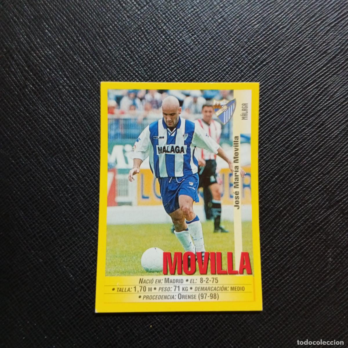 Cromos de Futebol: 313 MOVILLA MALAGA PANINI 1999 2000 CROMO FUTBOL 99 00 - SIN PEGAR - A75 PG396
