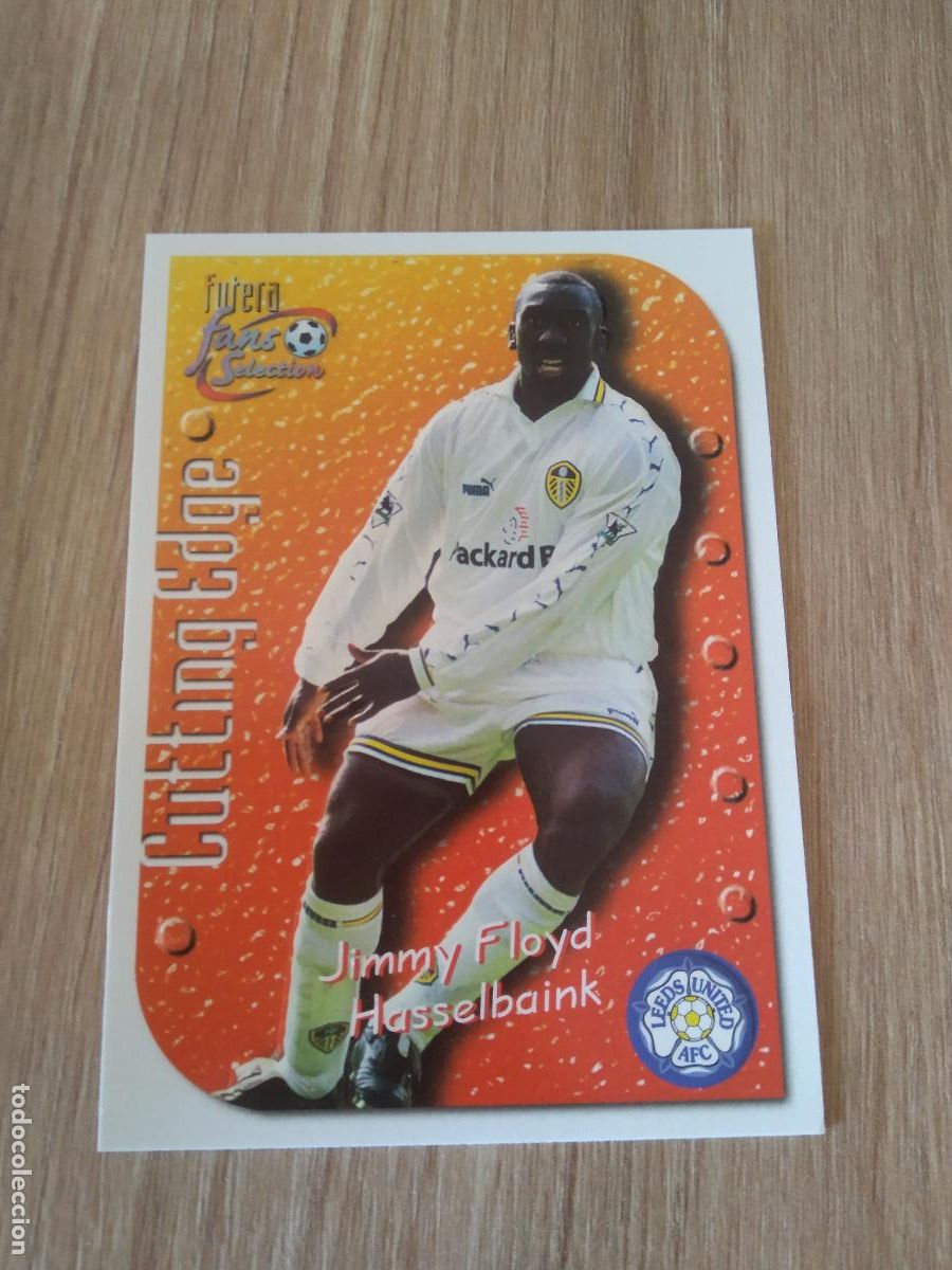Cromos de Futebol: CE4 JIMMY FLOYD HASSELBAINK CROMO FUTBOL Futera Leeds United Fans' Selection 1999