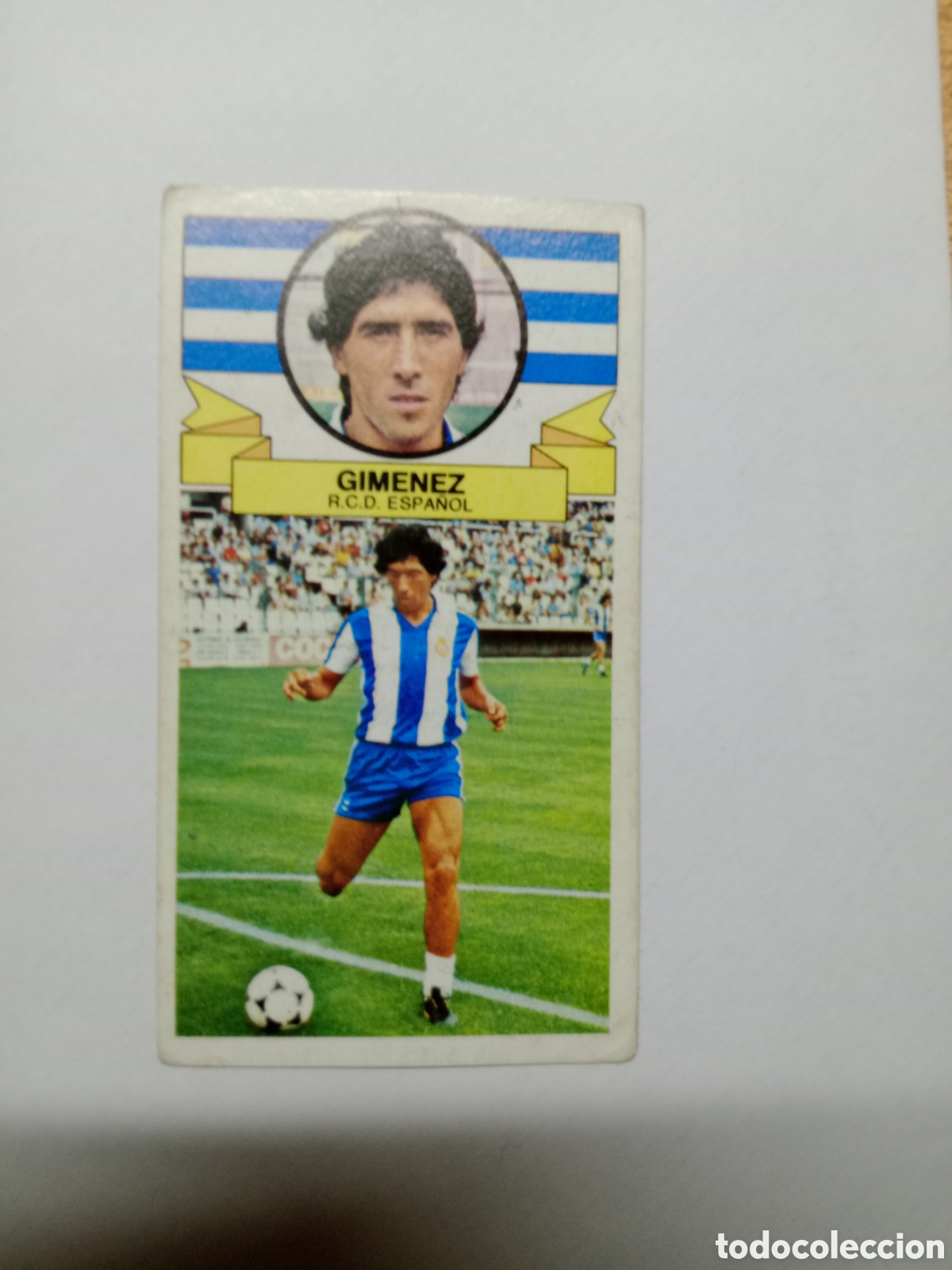 Cromos de f&uacute;tbol: 85-86 ESTE CROMO NUEVO NUNCA PEGADO EN REGULAR ESTADO GIMENEZ