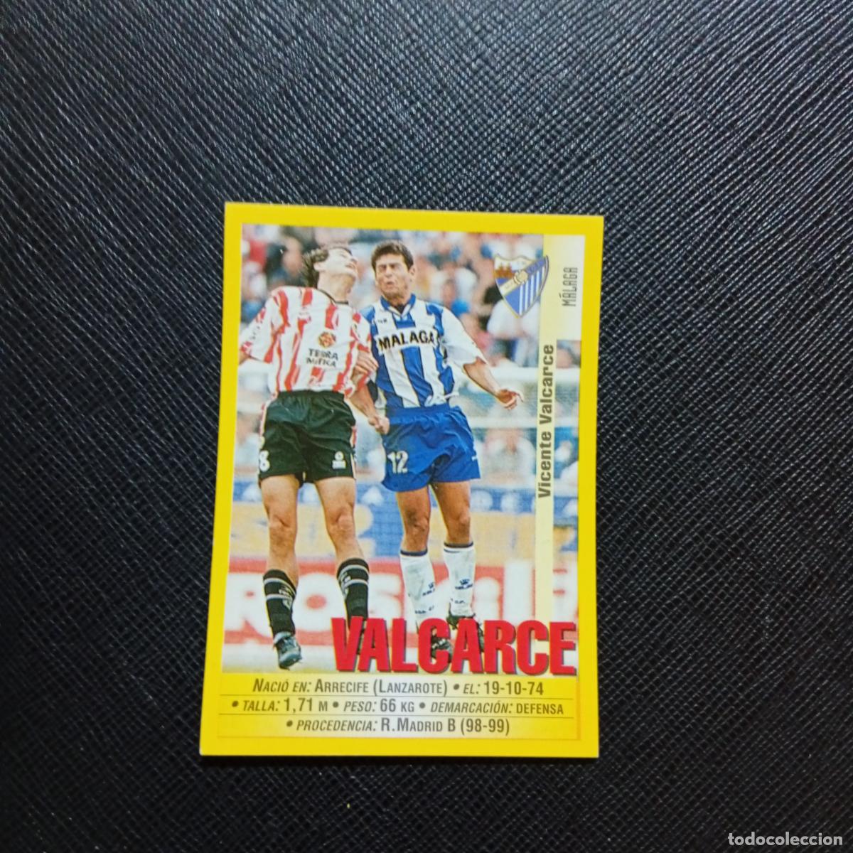 Cromos de f&uacute;tbol: 311 VALCARCE MALAGA PANINI 1999 2000 CROMO FUTBOL 99 00 - SIN PEGAR - A75 PG396