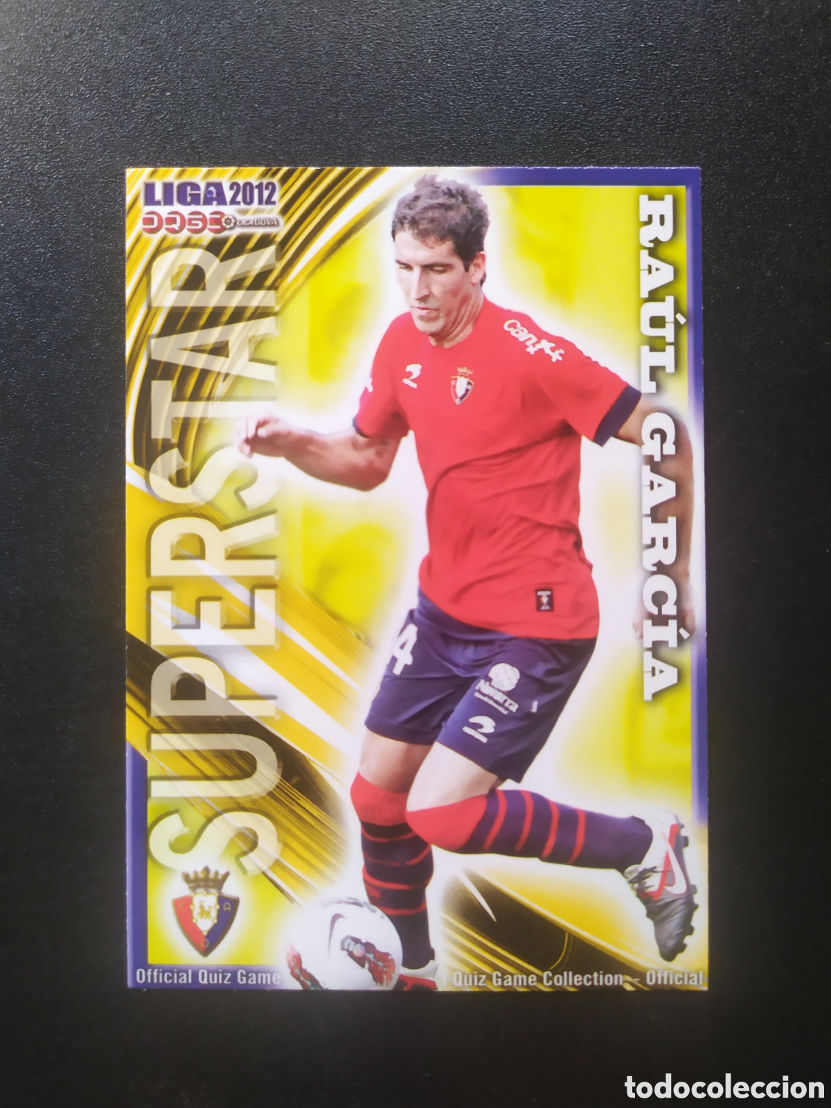 Cromos de f&uacute;tbol: Mundicromo fichas Liga 2011 2012 11 12 Ra&uacute;l Garc&iacute;a superstar mate n &deg; 243 Osasuna