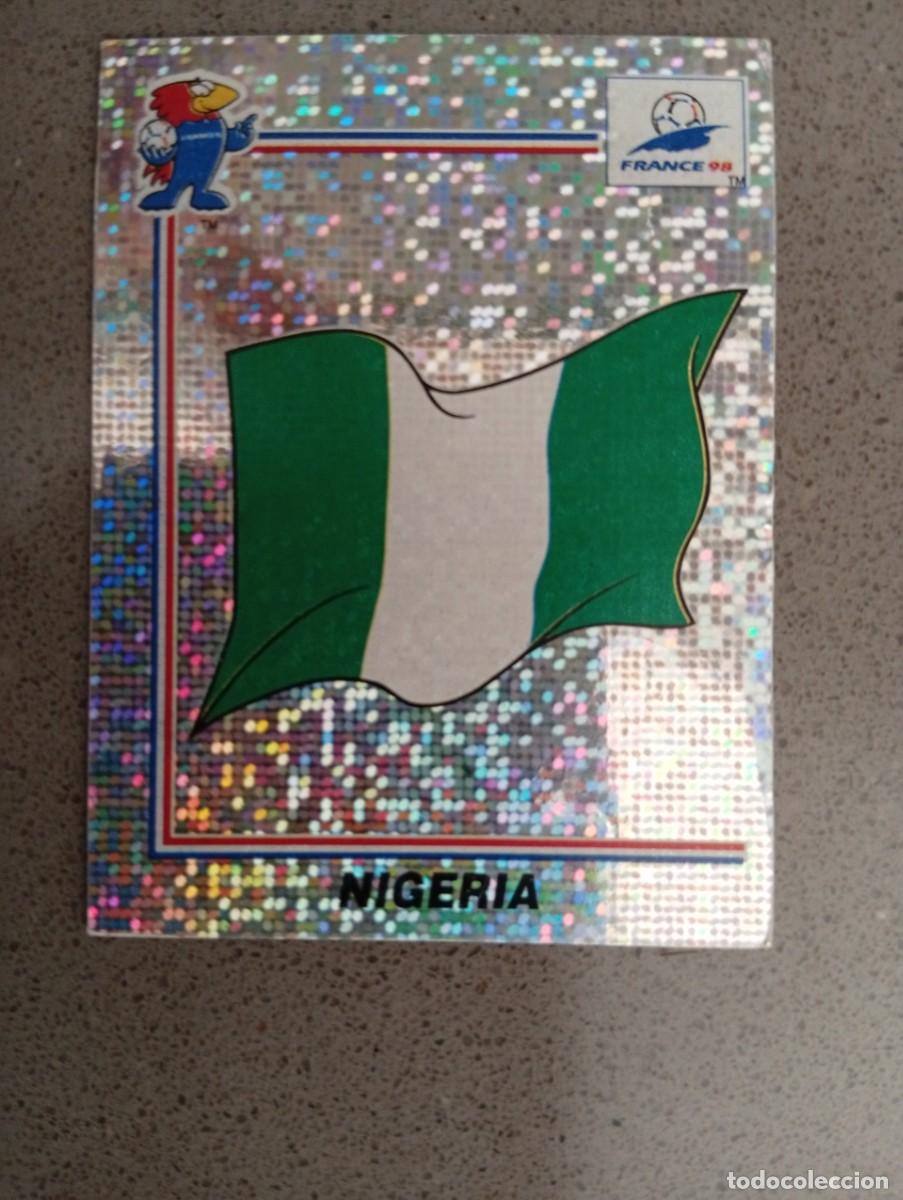 Cromos de f&uacute;tbol: ESCUDO NIGERIA 246 PANINI FRANCIA 1998 98 SIN PEGAR NUNCA PEGADO