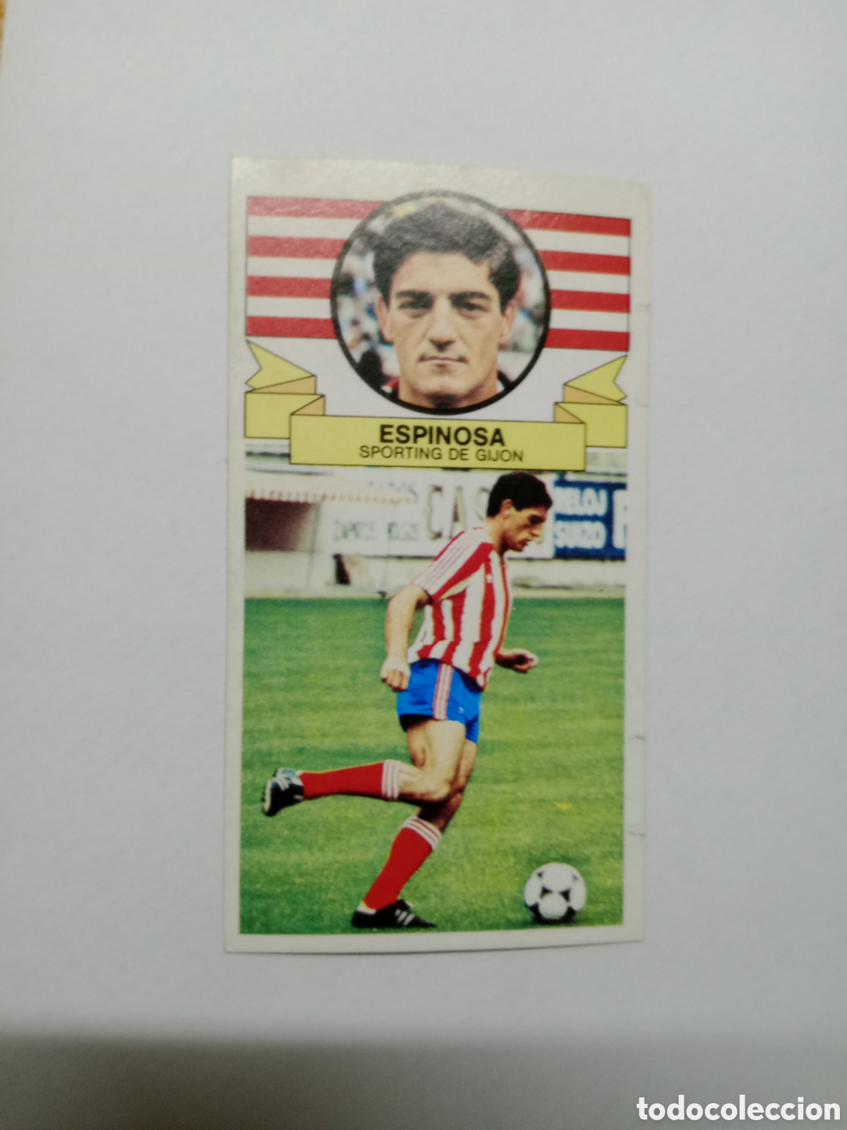 Cromos de f&uacute;tbol: 85-86 ESTE CROMO NUEVO NUNCA PEGADO EN REGULAR ESTADO ESPINOSA