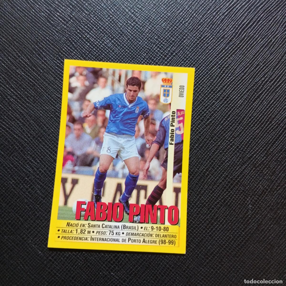 Cromos de f&uacute;tbol: 263 FABIO PINTO MALAGA PANINI 1999 2000 CROMO FUTBOL 99 00 - SIN PEGAR - A75 PG399