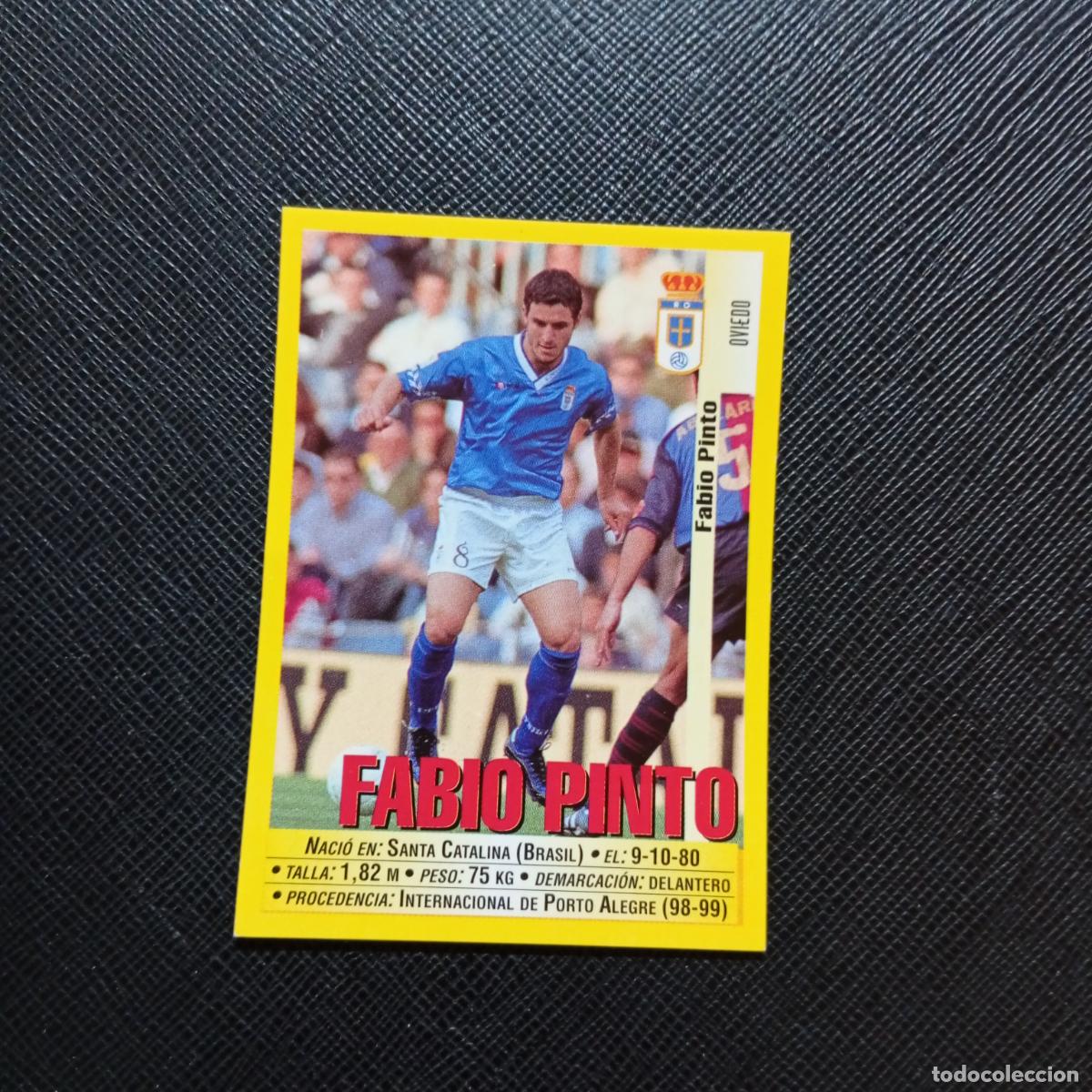 Cromos de f&uacute;tbol: 263 FABIO PINTO OVIEDO PANINI 1999 2000 CROMO FUTBOL 99 00 - SIN PEGAR - A75 PG399