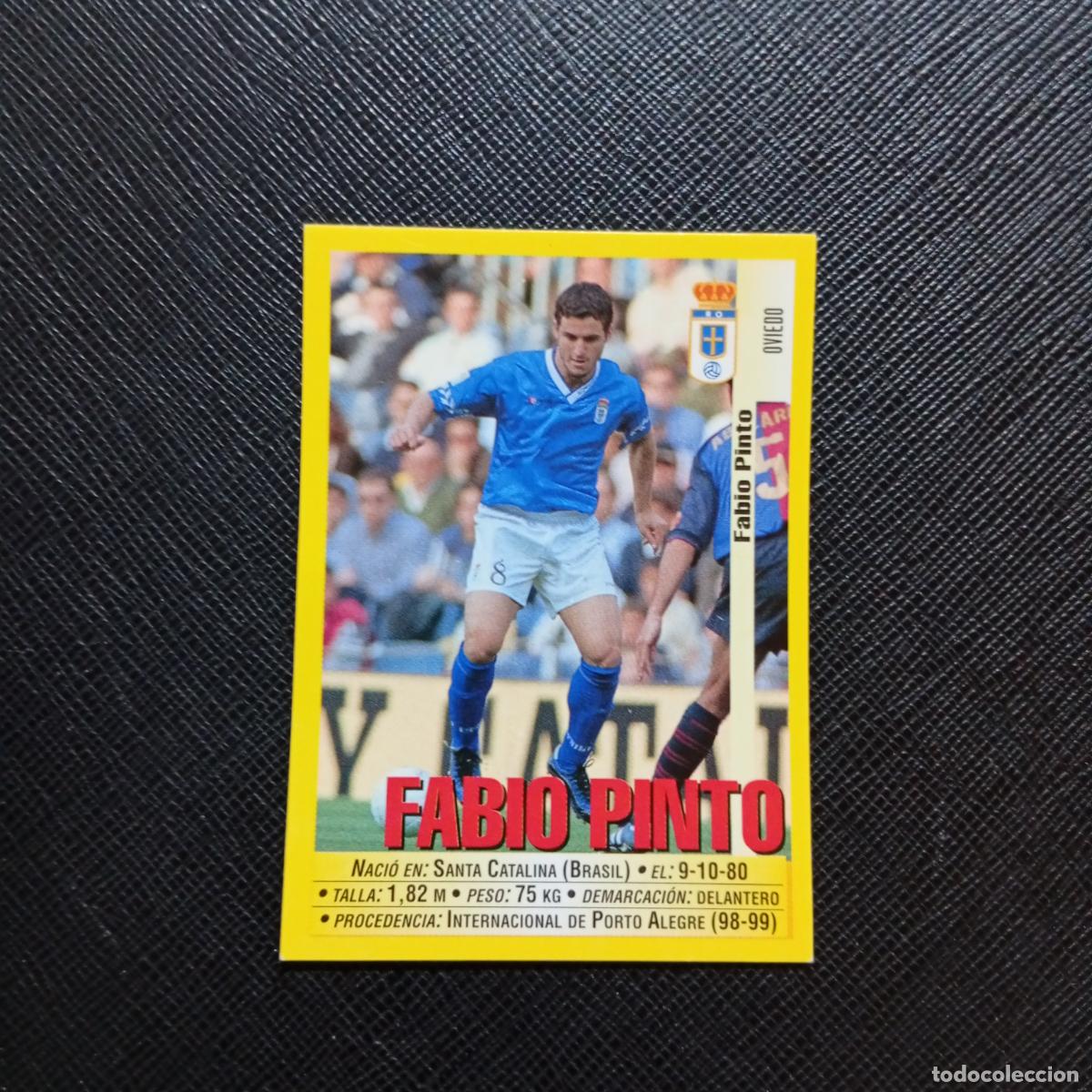 Cromos de f&uacute;tbol: 263 FABIO PINTO OVIEDO PANINI 1999 2000 CROMO FUTBOL 99 00 - SIN PEGAR - A75 PG399
