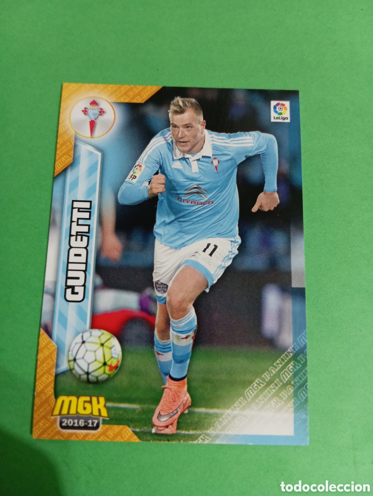 Cromos de f&uacute;tbol: Guidetti Celta de Vigo n&deg;154 / PANINI MEGACRACKS 2016/2017