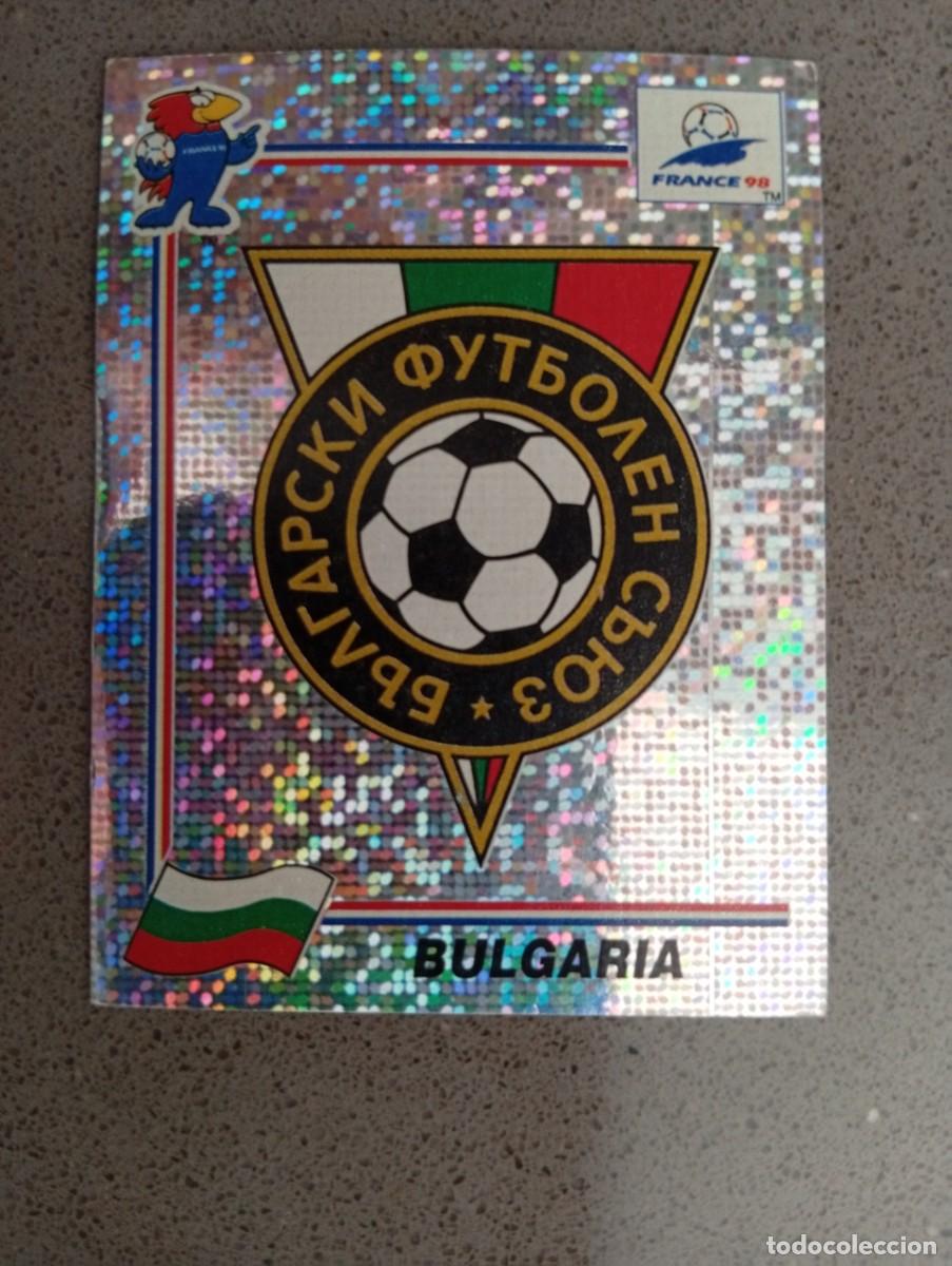 Cromos de f&uacute;tbol: ESCUDO BULGARIA 282 PANINI FRANCIA 1998 98 SIN PEGAR NUNCA PEGADO