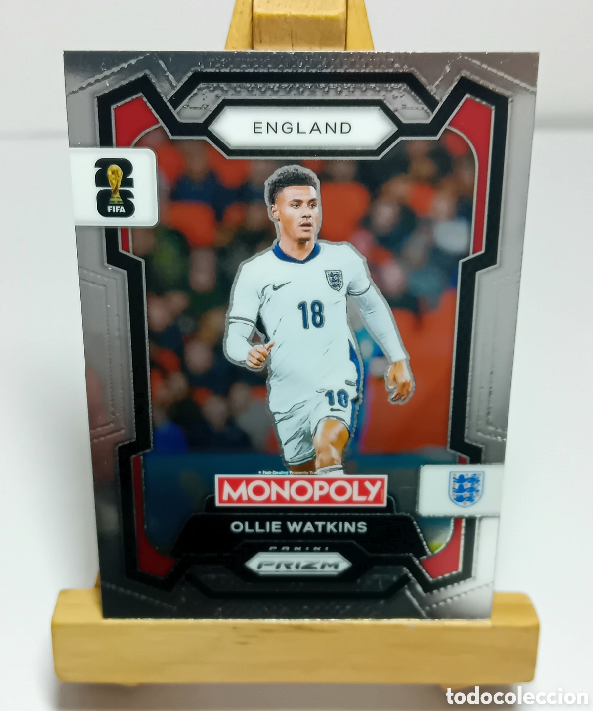 Cromos de f&uacute;tbol: OLLIE WATKINS 2026 INGLATERRA MONOPOLY PRIZM PANINI.