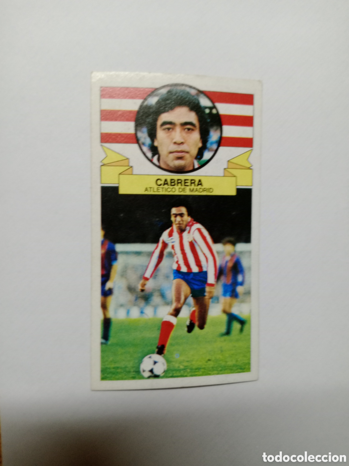 Cromos de f&uacute;tbol: 85-86 ESTE CROMO NUEVO NUNCA PEGADO EN BUEN ESTADO CABRERA