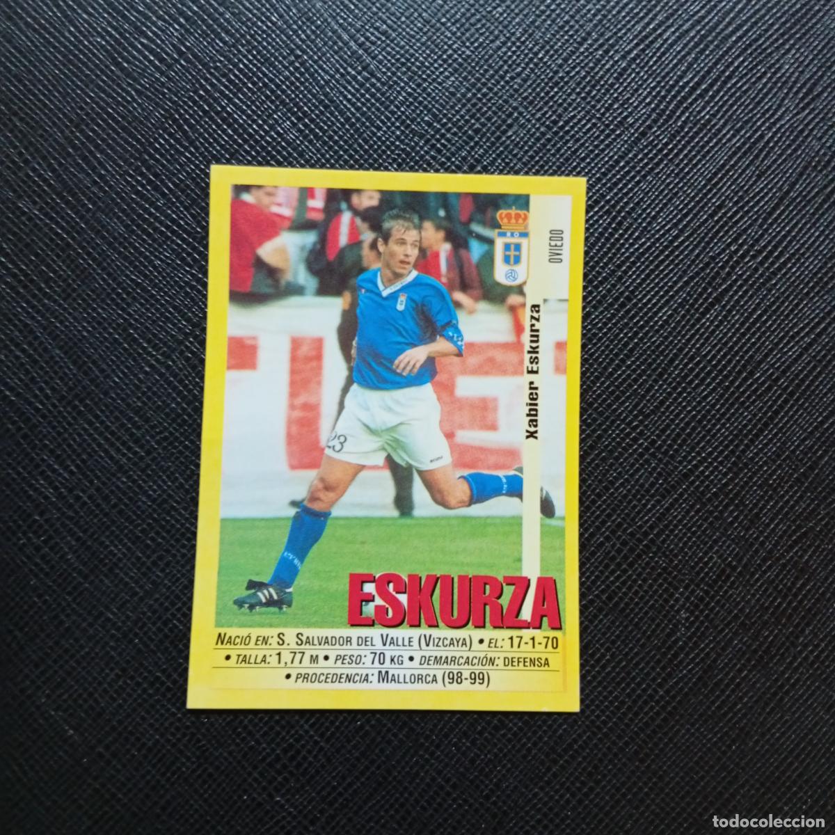 Cromos de f&uacute;tbol: 250 ESKURZA OVIEDO PANINI 1999 2000 CROMO FUTBOL 99 00 - SIN PEGAR - A75 PG417
