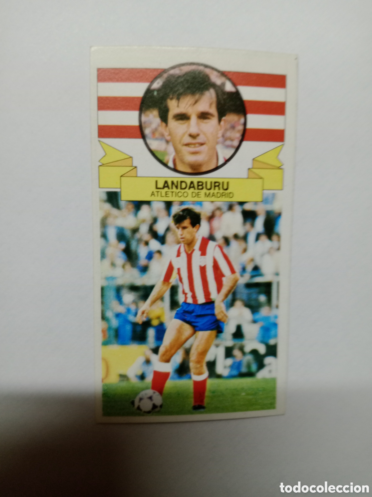 Cromos de f&uacute;tbol: 85-86 ESTE CROMO NUEVO NUNCA PEGADO EN BUEN ESTADO LANDABURU