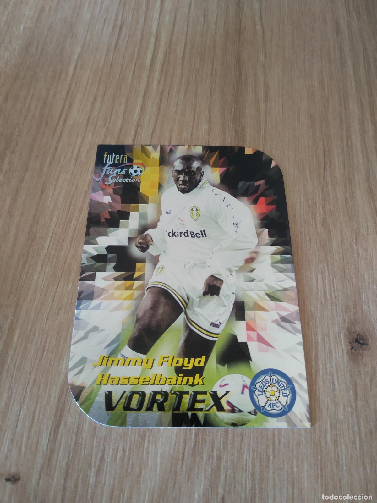 Cromos de f&uacute;tbol: V7 JIMMY FLOYD HASSELBAINK CROMO FUTBOL Futera Leeds United Fans' Selection 1999
