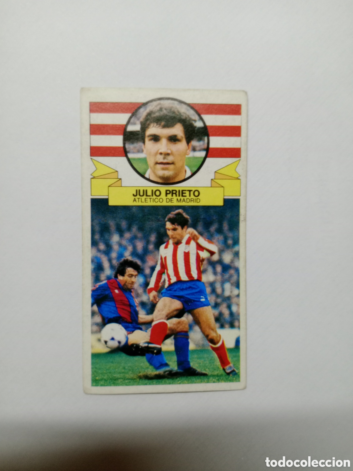 Cromos de f&uacute;tbol: 85-86 ESTE CROMO NUEVO NUNCA PEGADO EN BUEN ESTADO JULIO PRIETO