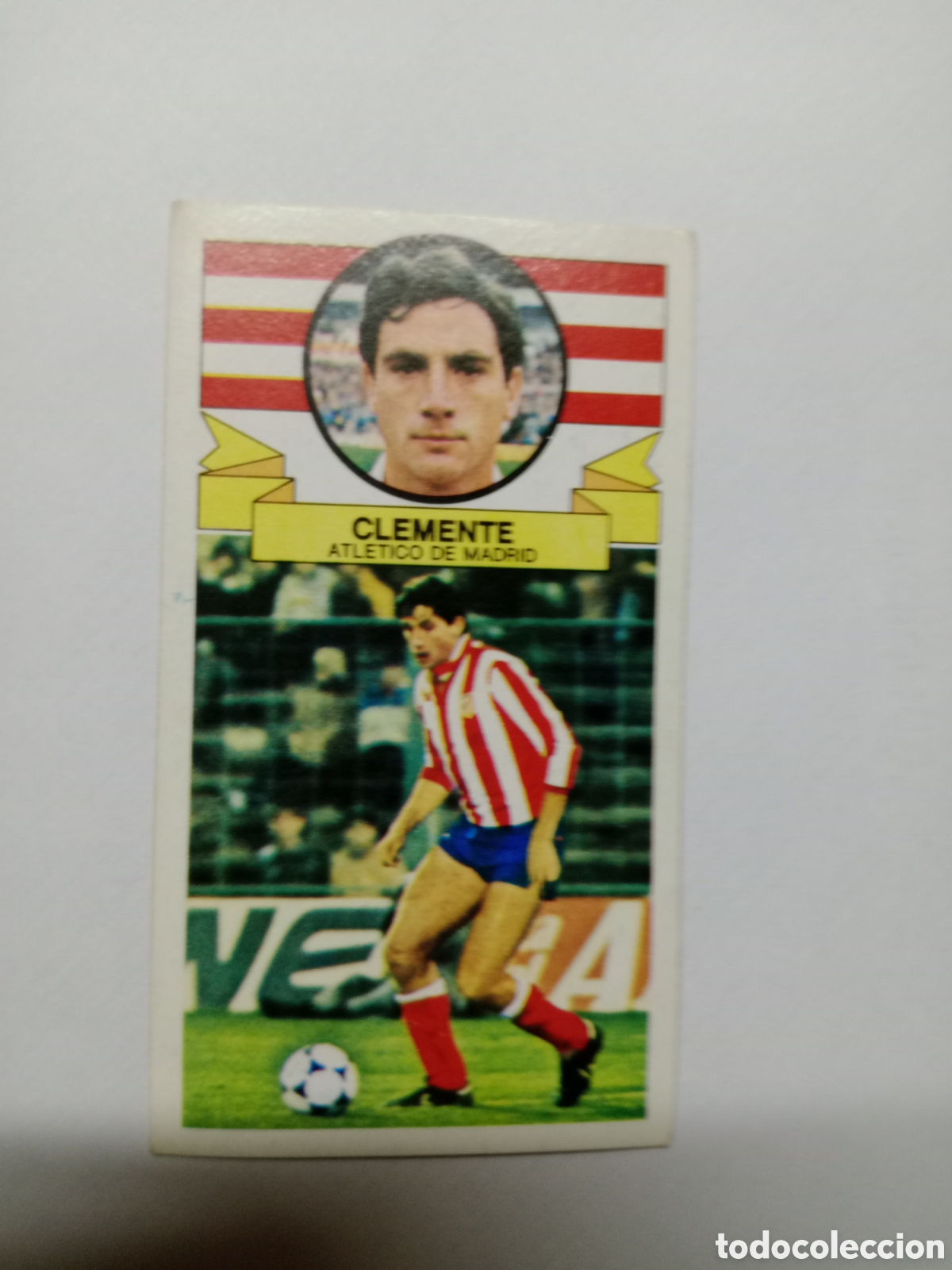 Cromos de f&uacute;tbol: 85-86 ESTE CROMO NUEVO NUNCA PEGADO EN BUEN ESTADO CLEMENTE