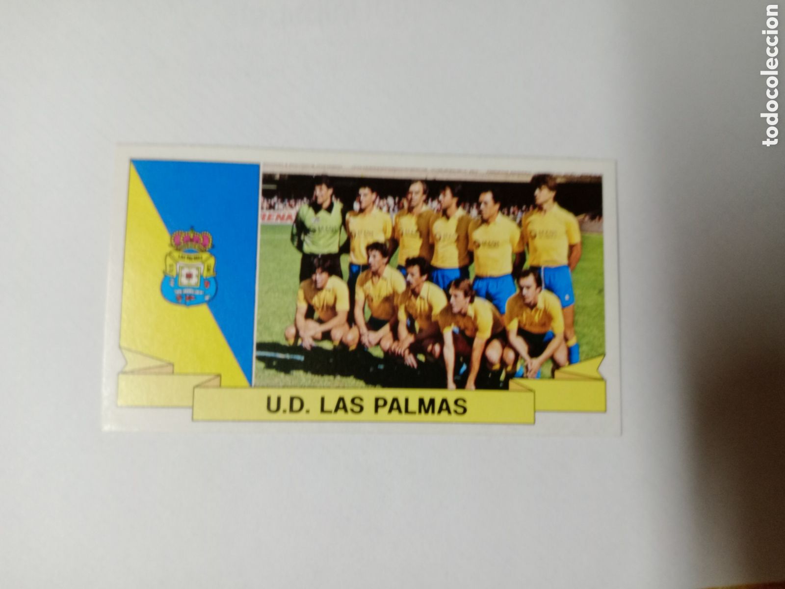 Cromos de f&uacute;tbol: 85-86 ESTE CROMO NUEVO NUNCA PEGADO EN BUEN ESTADO ALINEACI&Oacute;N LAS PALMAS