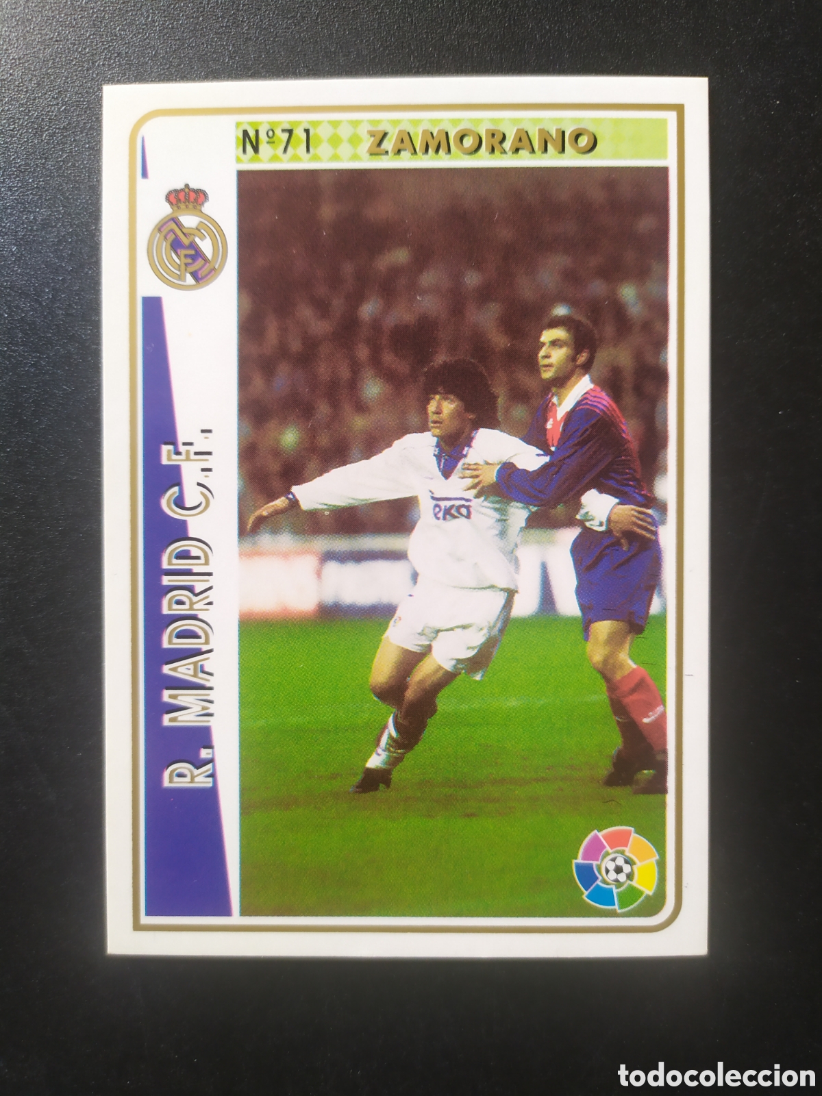 Cromos de f&uacute;tbol: Mundicromo fichas Liga 1994 1995 94 95 Zamorano n&deg; 71 Real Madrid
